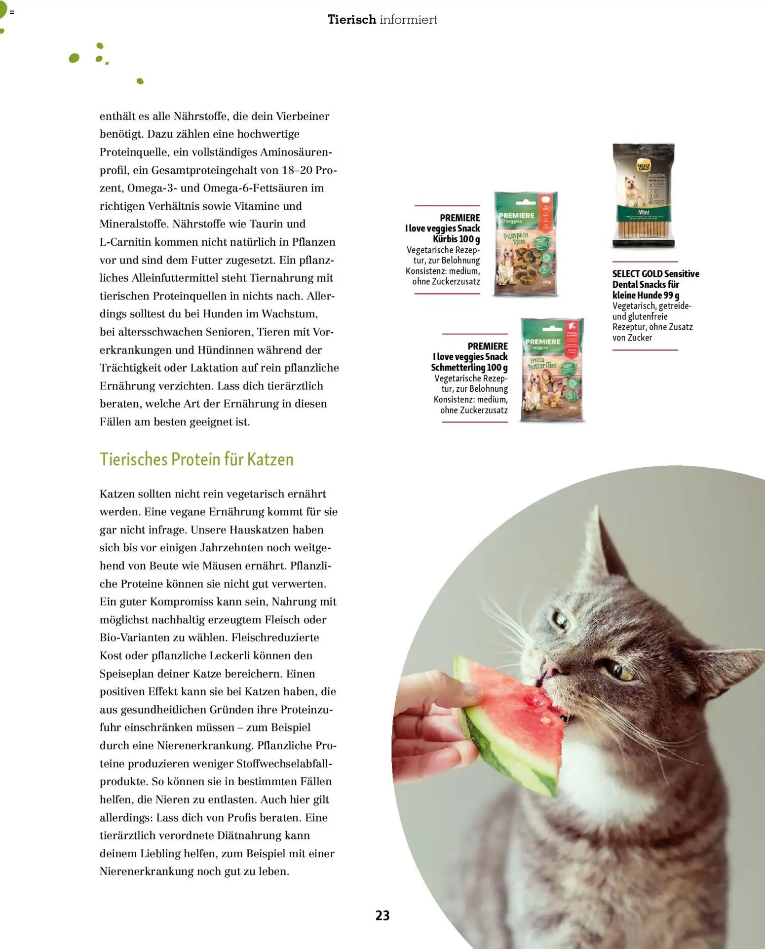 Fressnapf Friends Magazin – gültig ab 01.01.2026 | Seite: 23 | Produkte: Zucker, Kürbis, Getreide, Fleisch