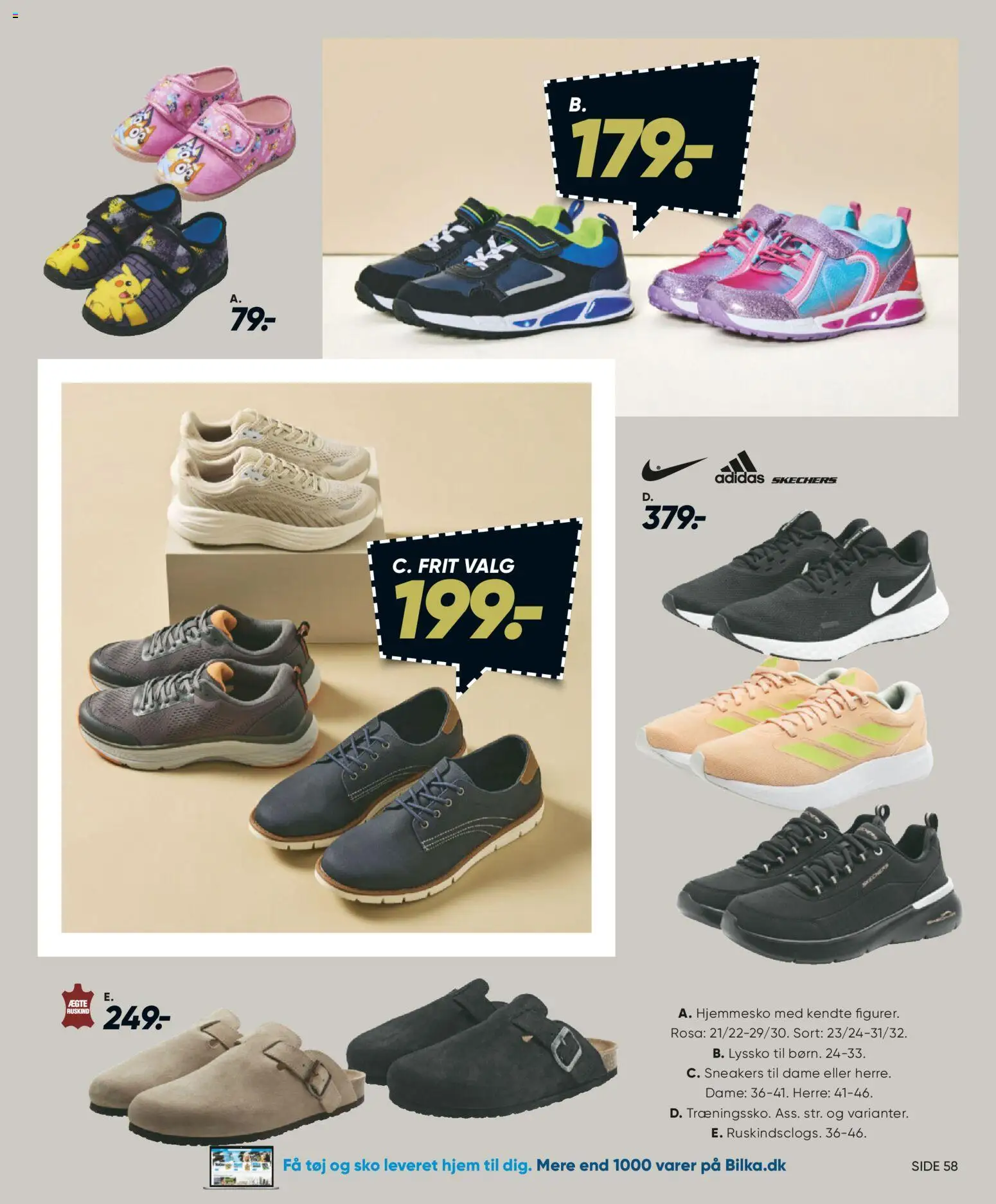 Bilka tilbudsavis – gyldig fra 12.12.2025 | Side: 42 | Produkter: Sneakers, Hjemmesko, Sko, Tøj