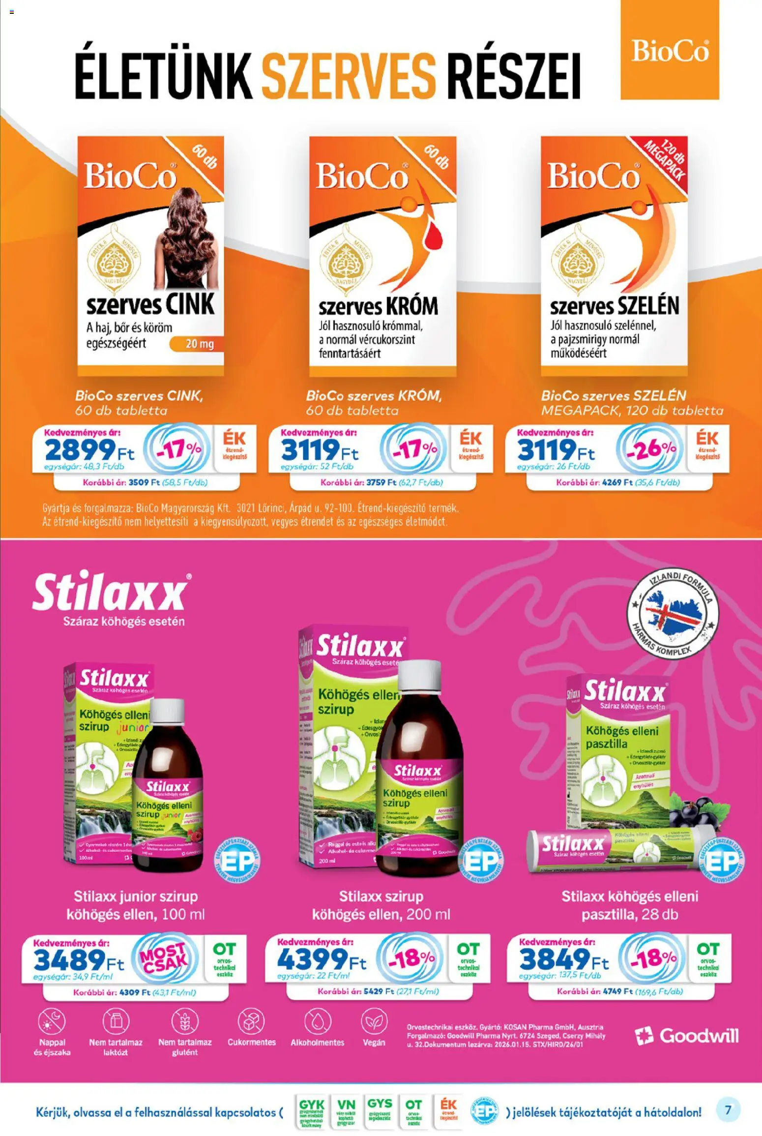 Gyöngy Patikák akciós ujság - amely érvényes a következő dátumtól: 01.03.2026 | Oldal: 7 | Termékek: Bor, Vegán