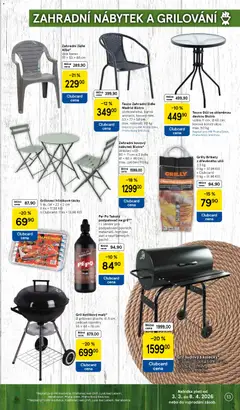 Náhled letáku Zahradní kovový nábytek Bistro*, skládací stůl 60 x 71 cm a 2 židle 41 x 80 x 46 cm., max. zatížení 110 kg od 03.03.2026 | Strana: 13