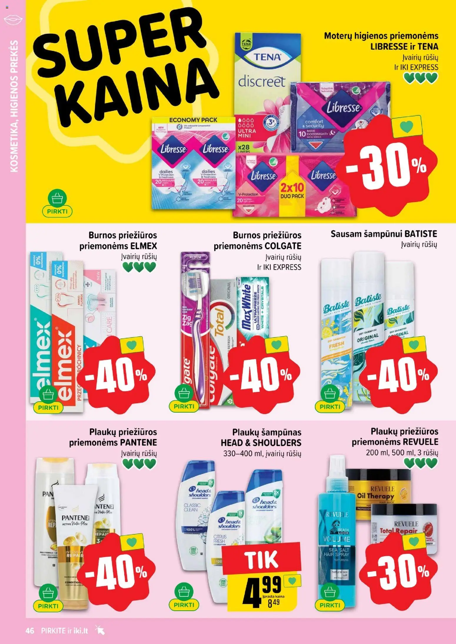 IKI akcijos nuo 01.05.2026 | Puslapis: 46 | Prekių: Šampūnas