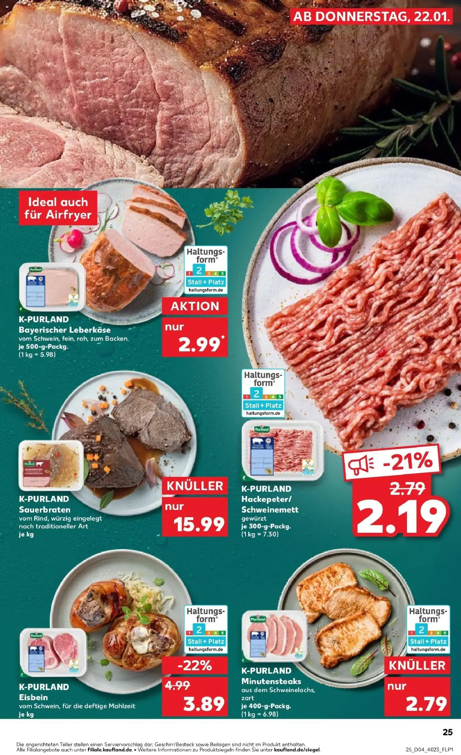 Kaufland prospekt Berlin	 – gültig ab 25.01.2026 | Seite: 25 | Produkte: Leberkase
