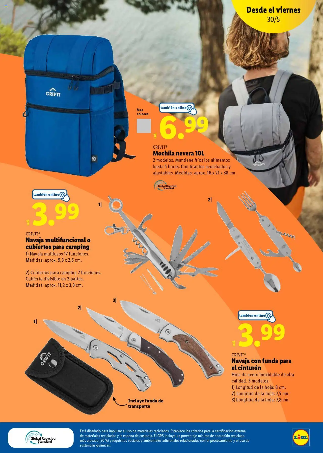 Lidl folleto │ válido desde el 23.06.2025 | Página: 35 | Productos: Mochila, Cinturón, Nevera, Κούβα