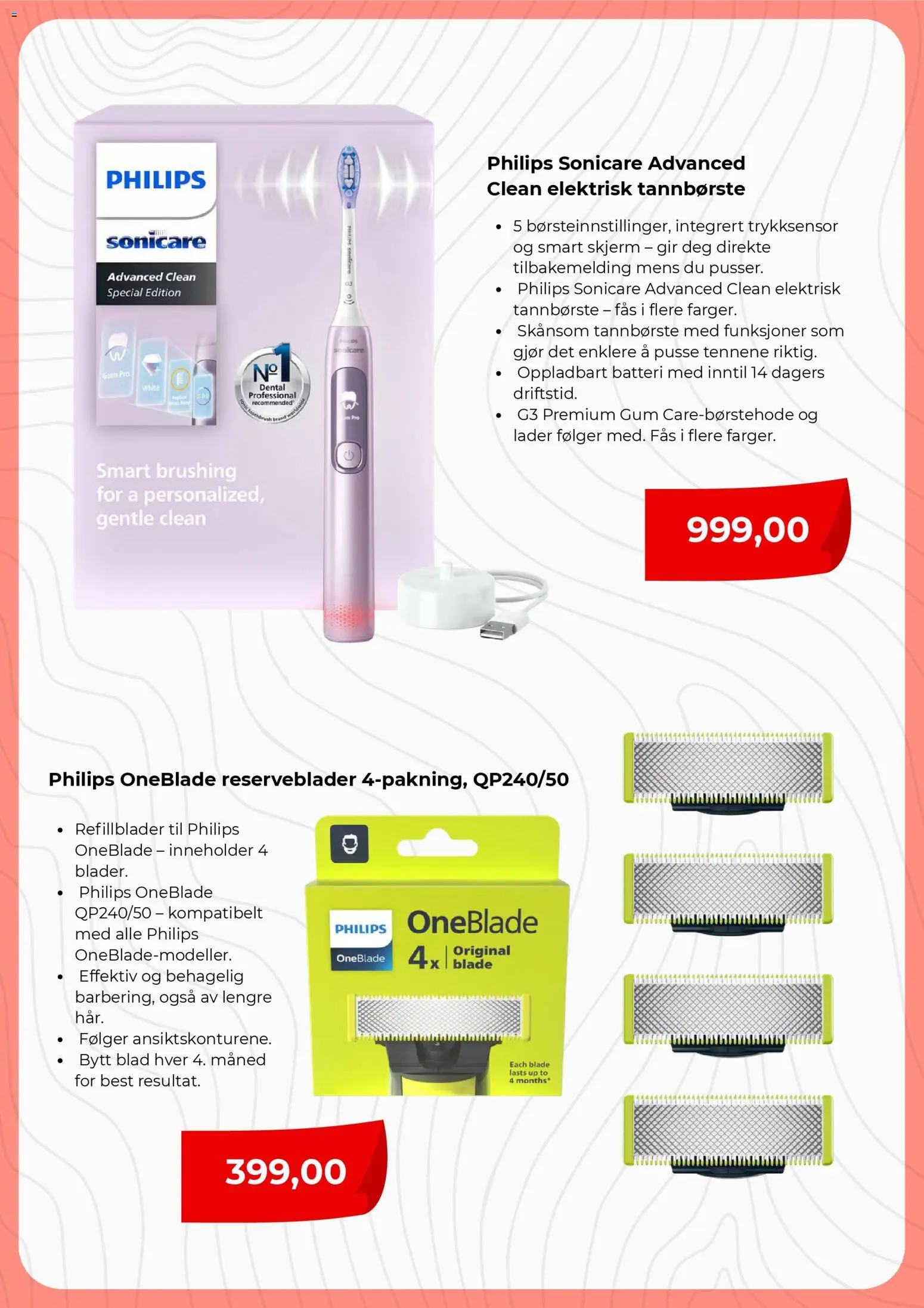 {H1} | Side: 4 | Produkter: Skjerm, Зволожувач повітря, Elektrisk tannbørste, Batteri