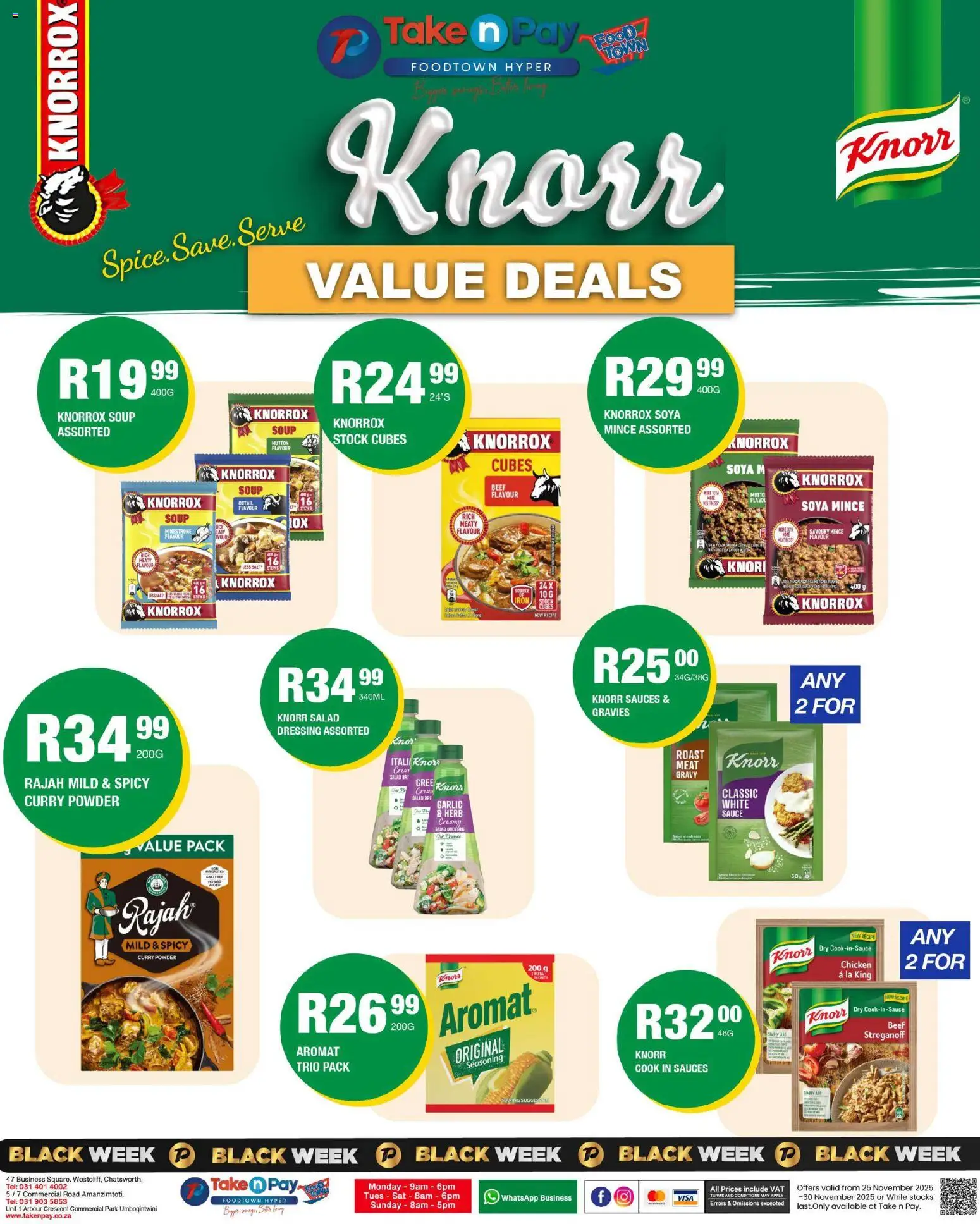 New Take n Pay catalogue – valid from 25.11.2025 | Page: 14 | Products: Sauces, Dressing, Aromat, Curry powder