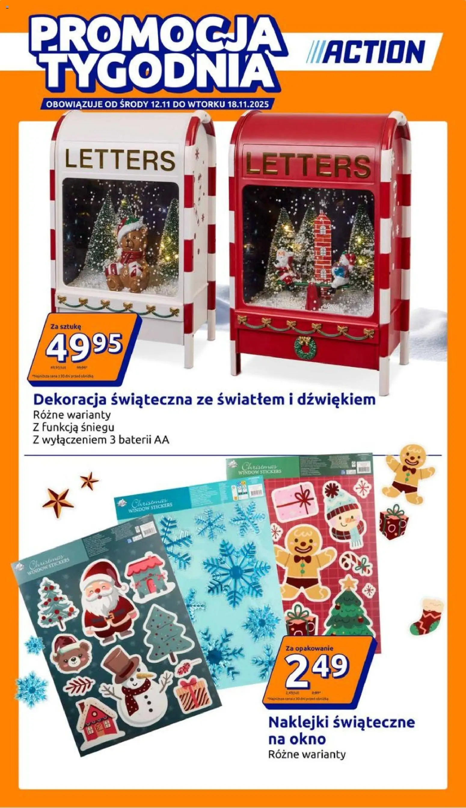 Action Gazetka od 12.11.2025 | Strona: 1 | Produkty: Naklejki