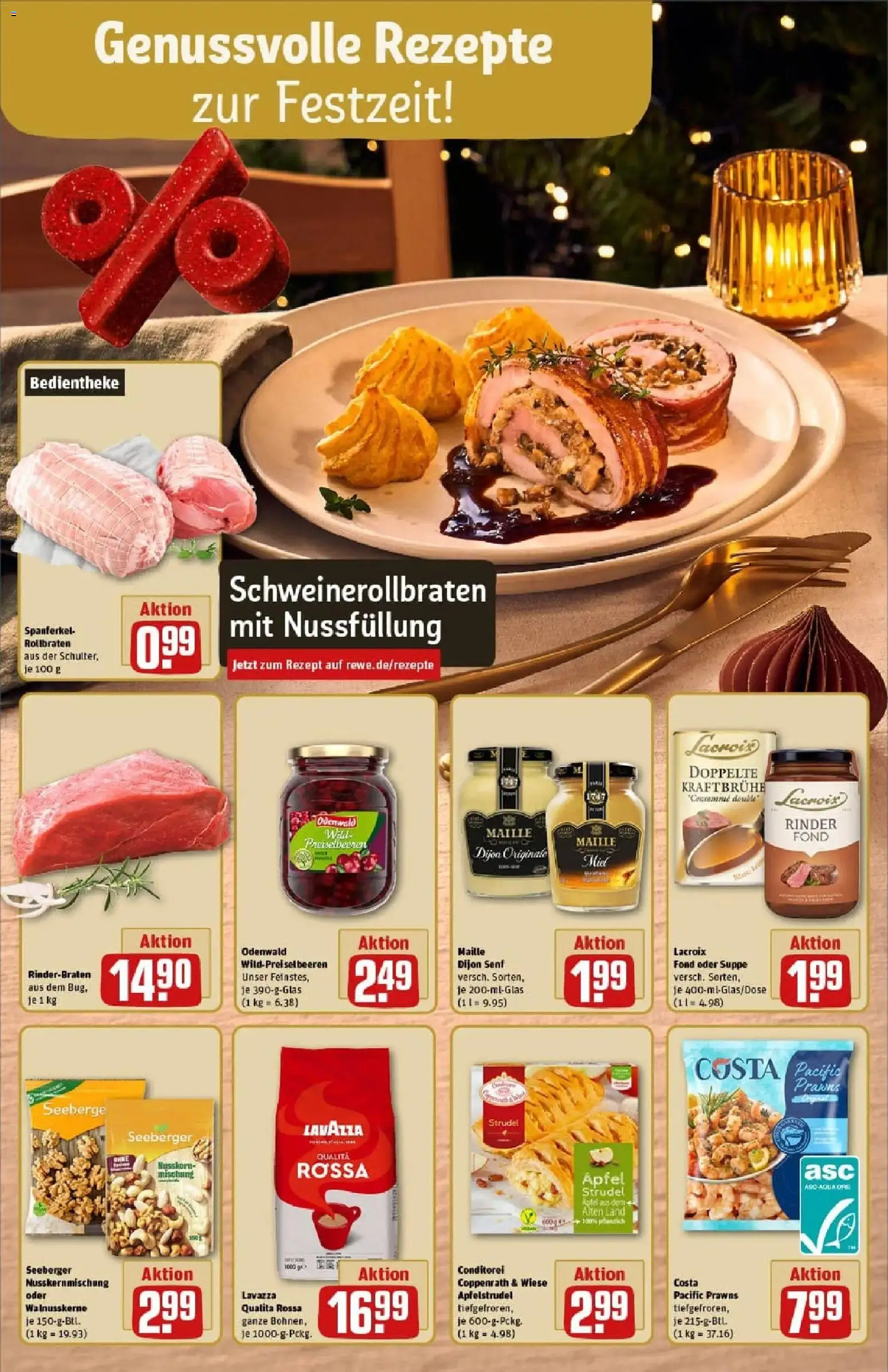 Rewe prospekt Mannheim	 – gültig ab 07.12.2025 | Seite: 6 | Produkte: Rinderbraten, Lavazza, Äpfel, Apple