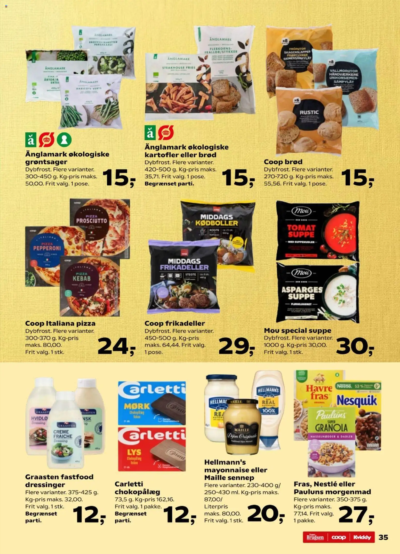 Kvickly tilbudsavis – gyldig fra 27.03.2026 | Side: 36 | Produkter: Brød, Kebab, Frikadeller, Dadler