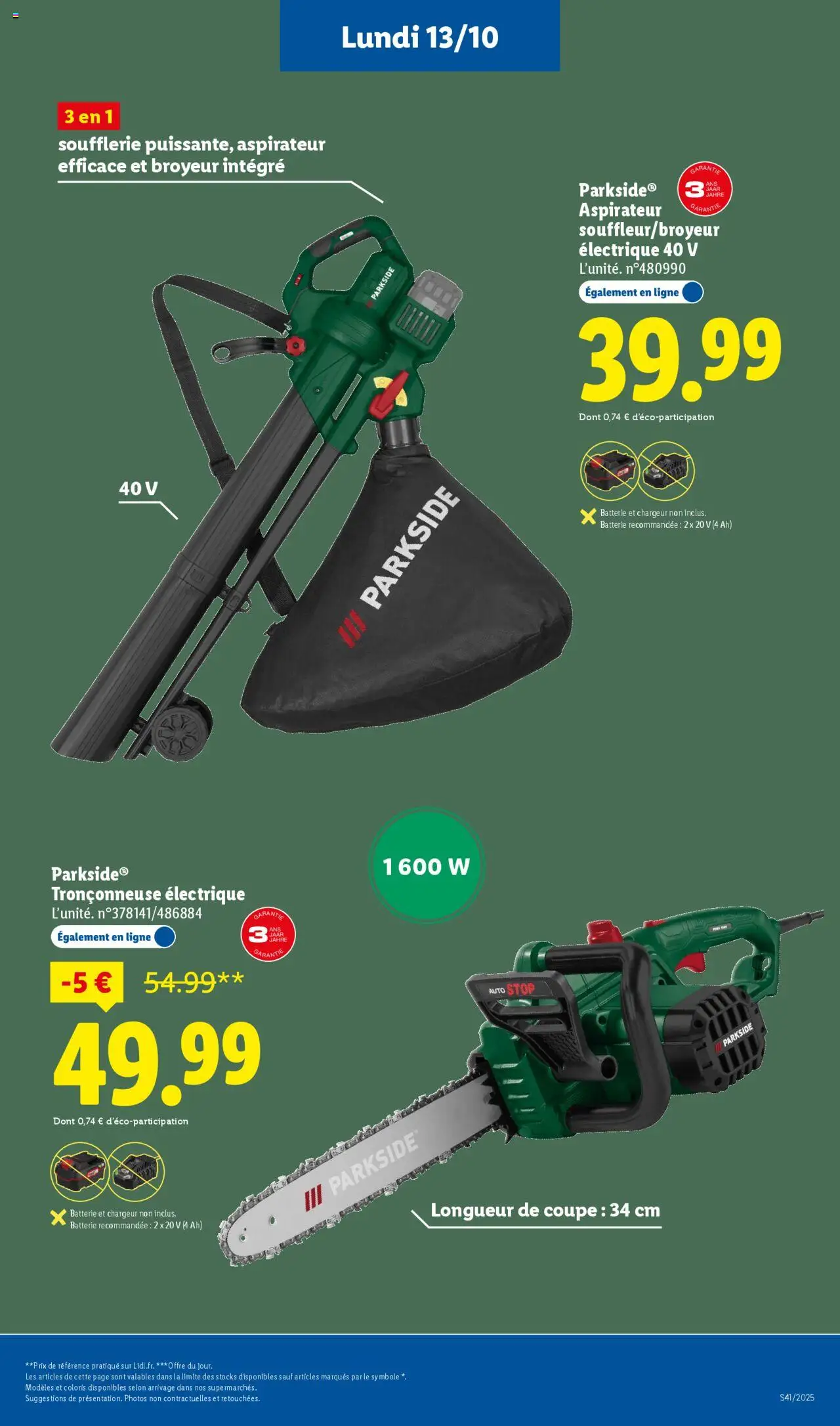 {H1} | Page: 65 | Produits: Aspirateur, Tronçonneuse, Tronçonneuse electrique, Batterie