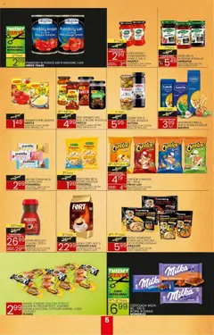 Wafelek Gazetka od 15.09.2025 | Strona: 5 | Produkty: Kawa fort, Pomidory w puszce, Czekolada, Makaron
