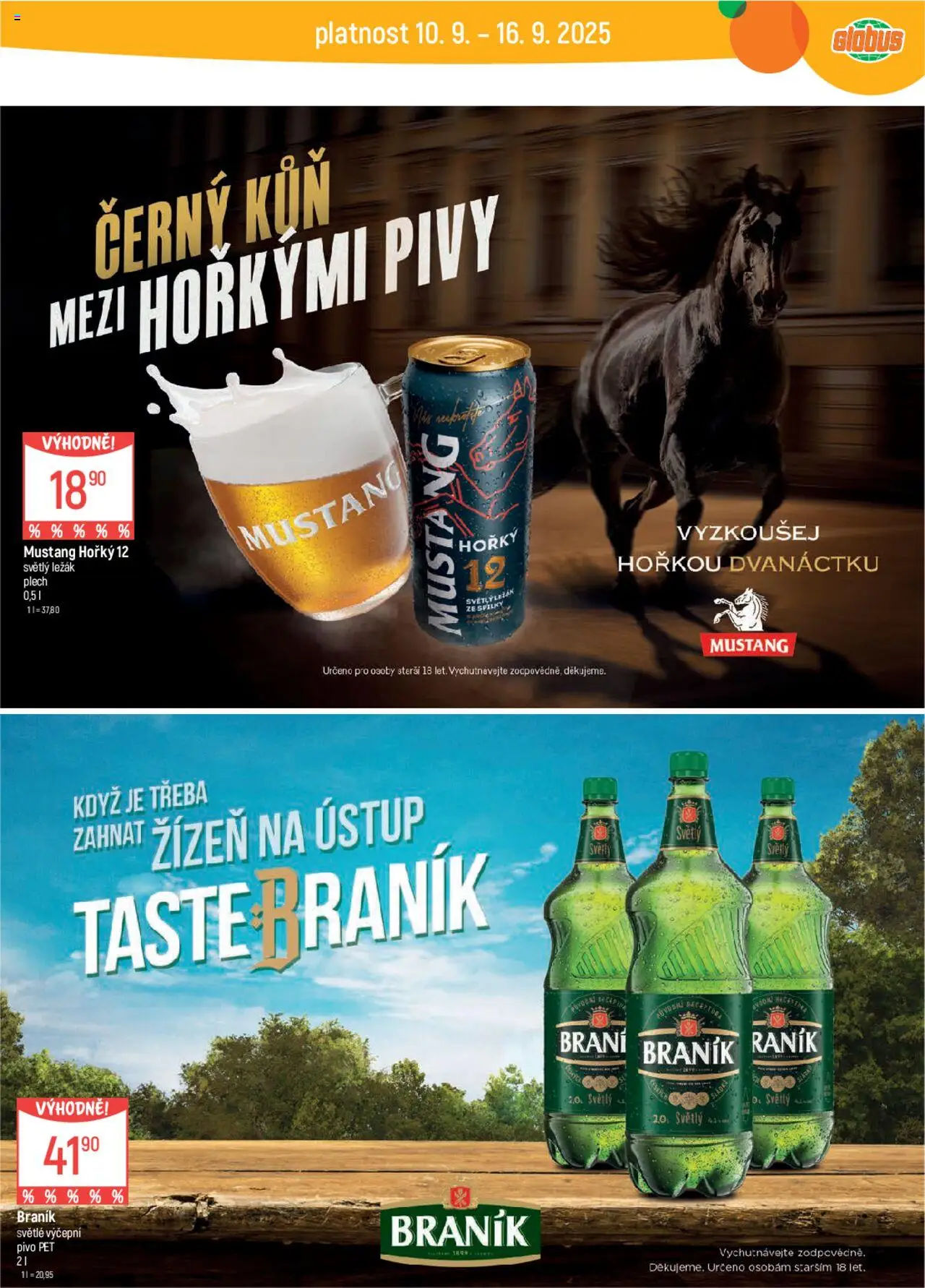 Globus leták od 10.09.2025 | Strana: 22 | Produkty: Globus, Pivo, Plech, Braník