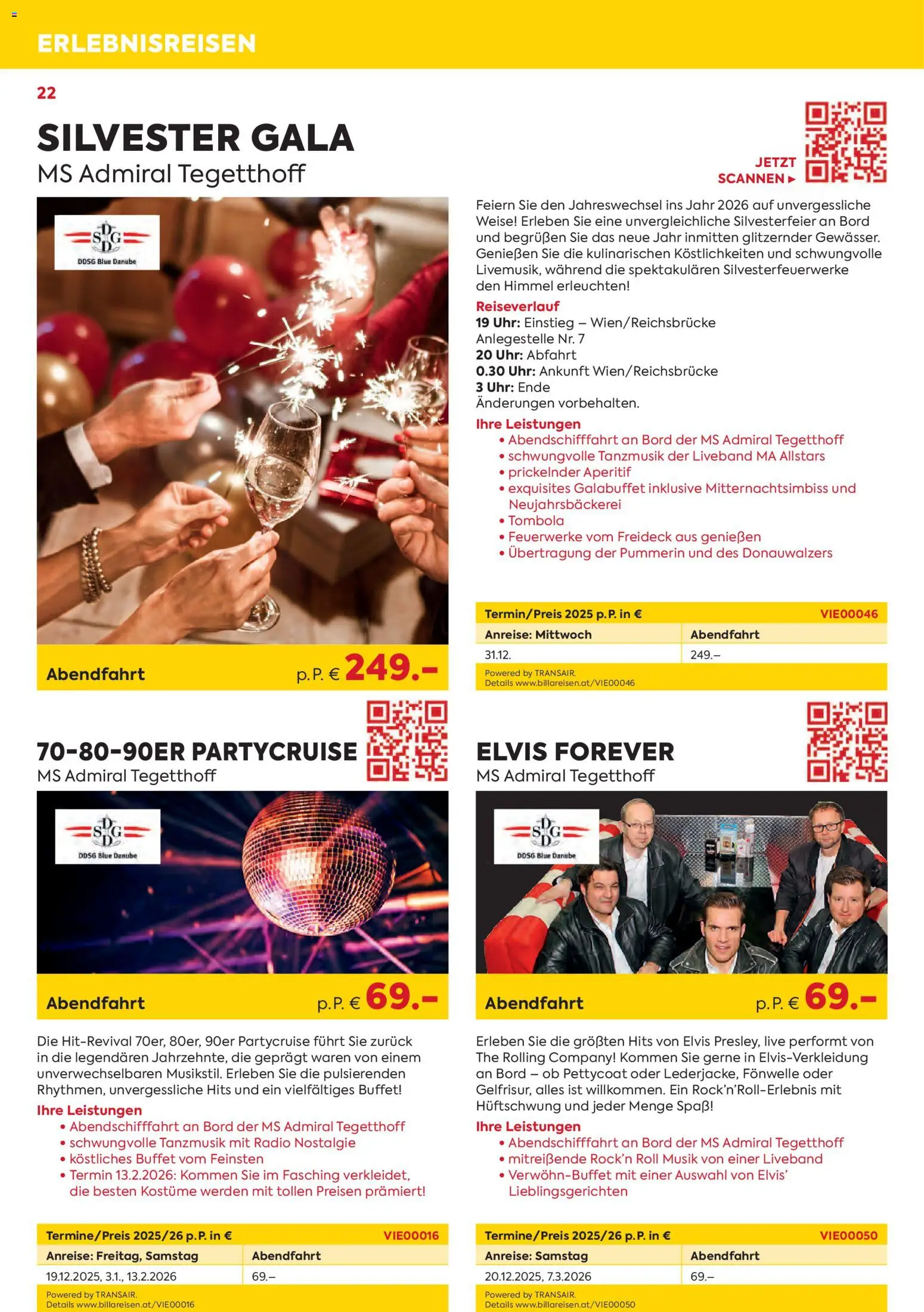 Billa Kreuzfahrten Rundreisen Erlebnisreisen 11/12-25 gültig ab 24.11.2025 | Seite: 22 | Produkte: Uhr, Radio