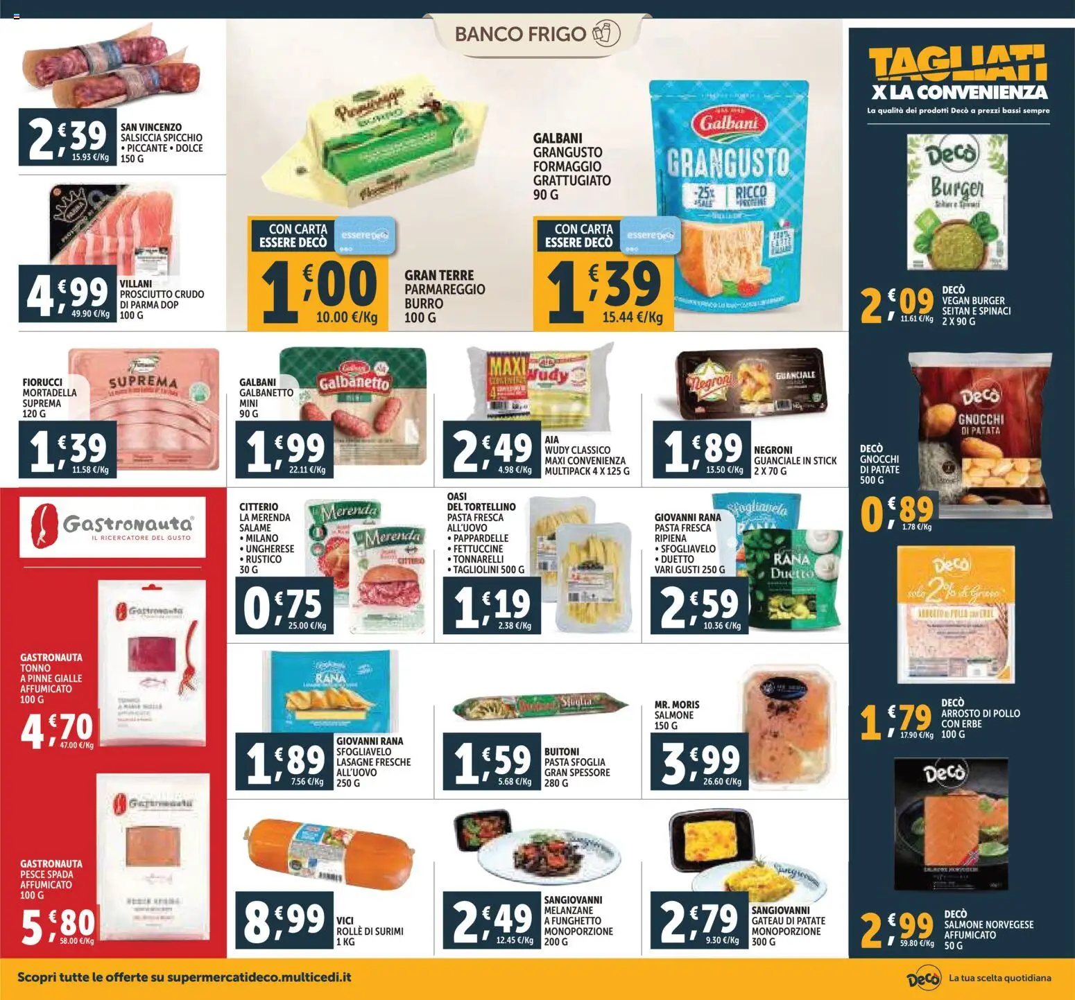 Volantino Decò del 20.11.2025 | Pagina: 10 | Prodotti: Salame, Prosciutto, Spinaci, Seitan