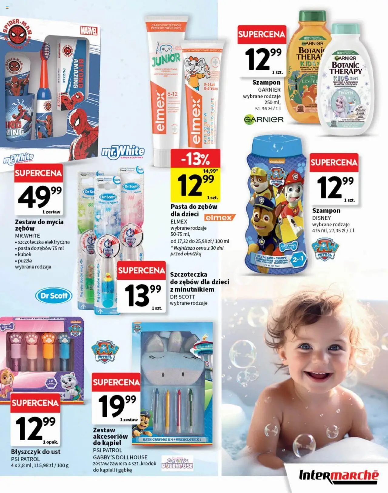 Intermarche Gazetka - Dzień dziecka od 15.05.2025 | Strona: 13 | Produkty: Szczoteczka elektryczna, Kąpiel, Szampon, Szczoteczka do zębów