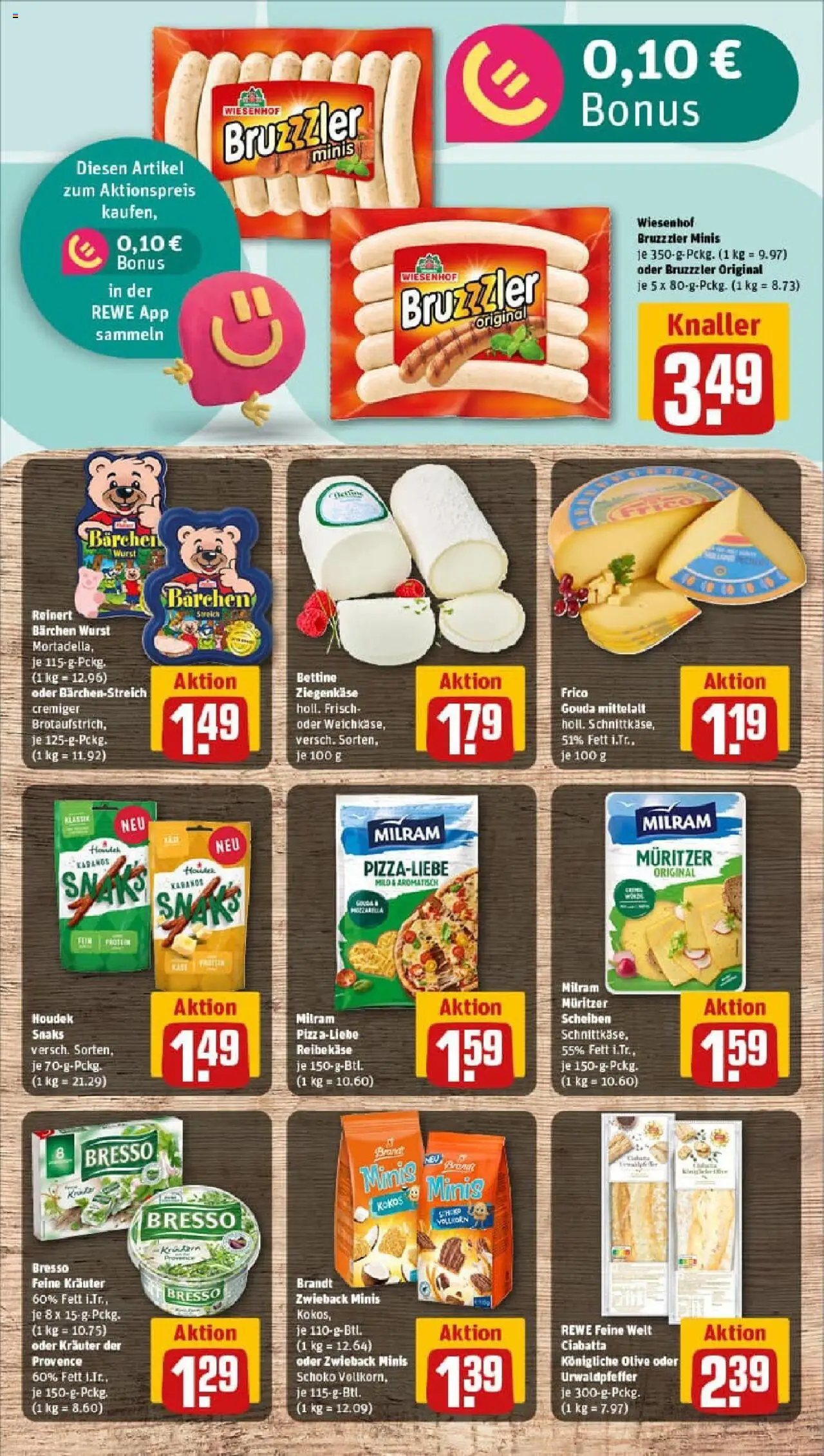 Rewe prospekt Frechen-Bachem	 - gültig ab dem 29.06.2025 | Seite: 11 | Produkte: Ziegenkäse, Bresso, Milram, Wurst