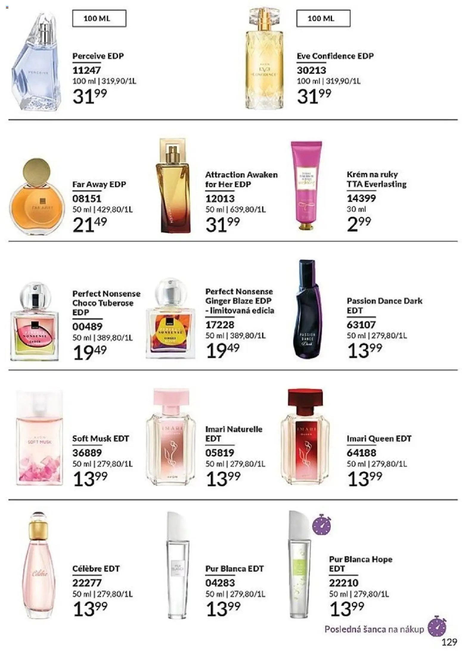 Nové Avon akcie – leták je platný od 01.12.2025 | Strana: 129 | Produkty: Krém na ruky, Krém