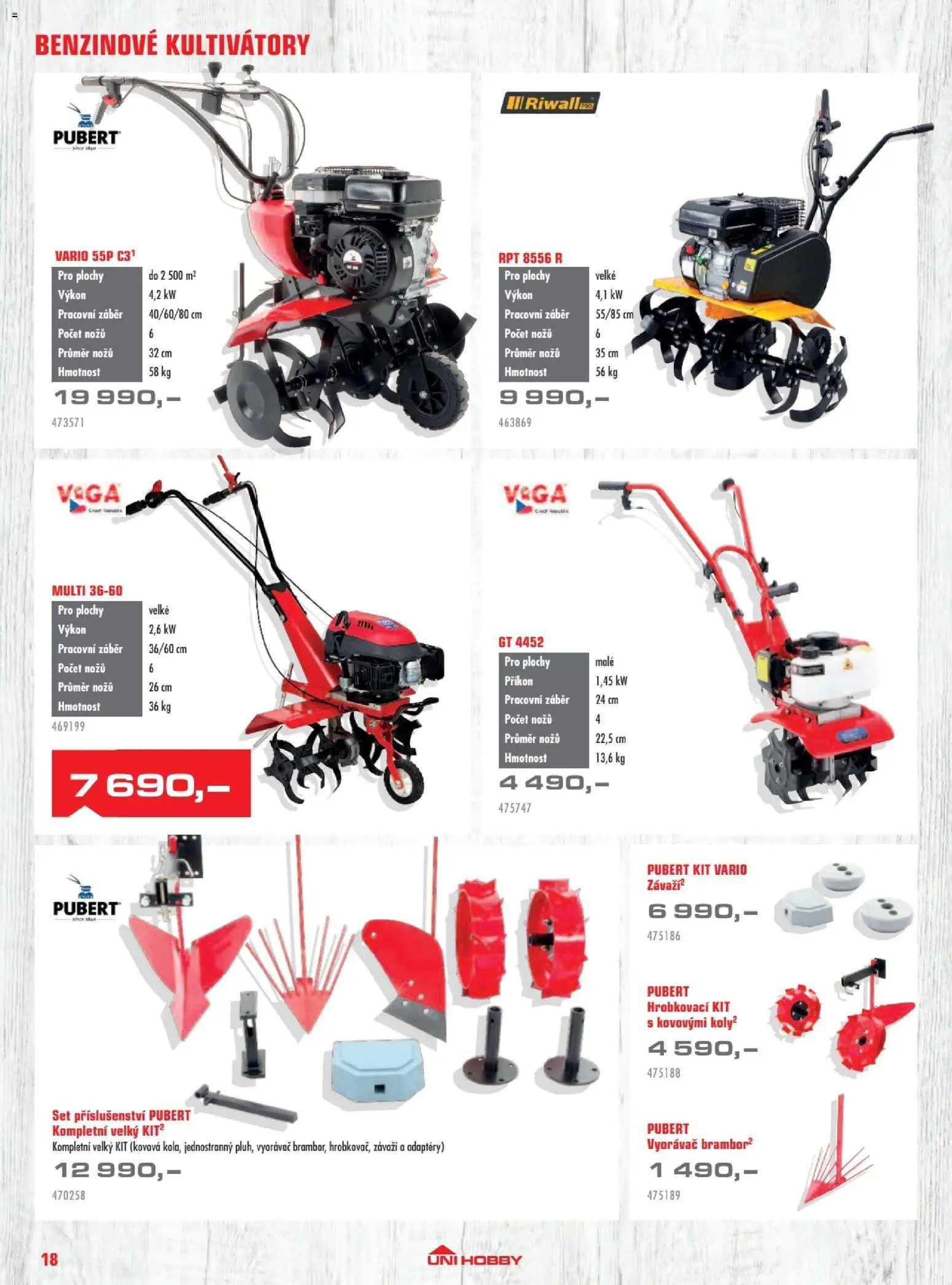 Uni Hobby katalog - Zahradní technika 2026 od 13.03.2026 | Strana: 18