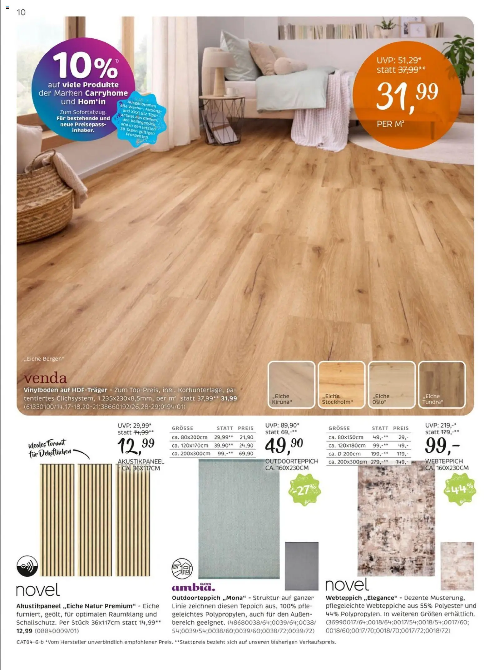 XXXLutz Carry Home gültig ab 21.04.2026 | Seite: 10 | Produkte: Teppich