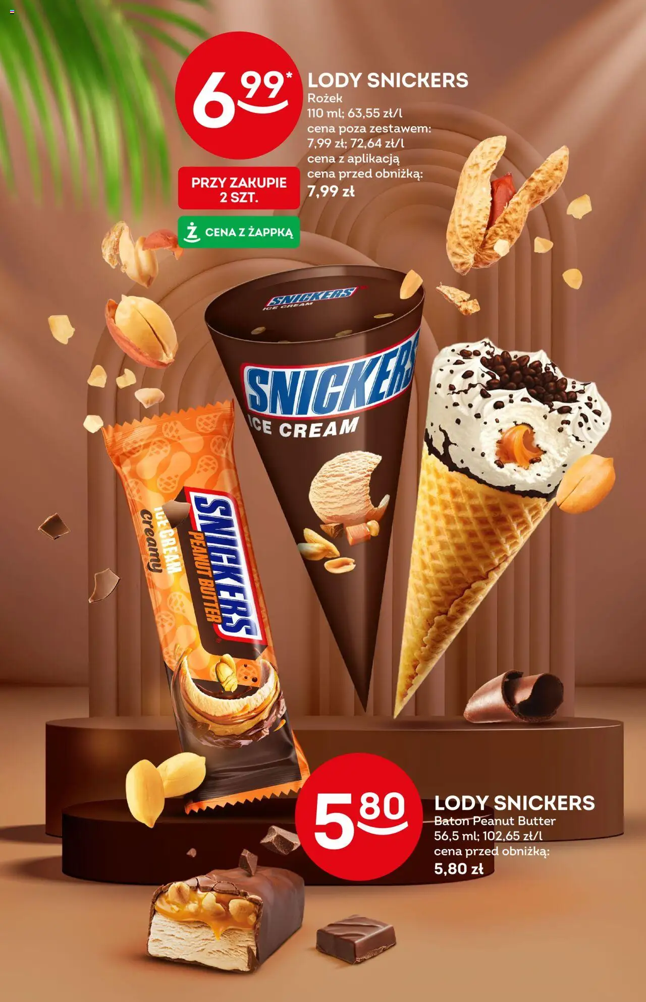 Żabka Gazetka - Lody od 30.07.2025 | Strona: 15 | Produkty: Baton, Lody