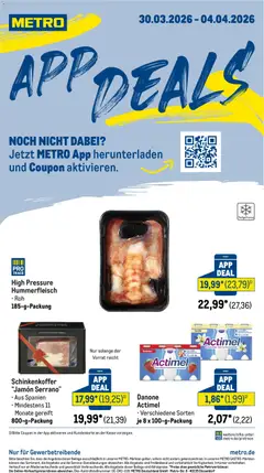 Metro App Deals ab 30.03.2026 gültig