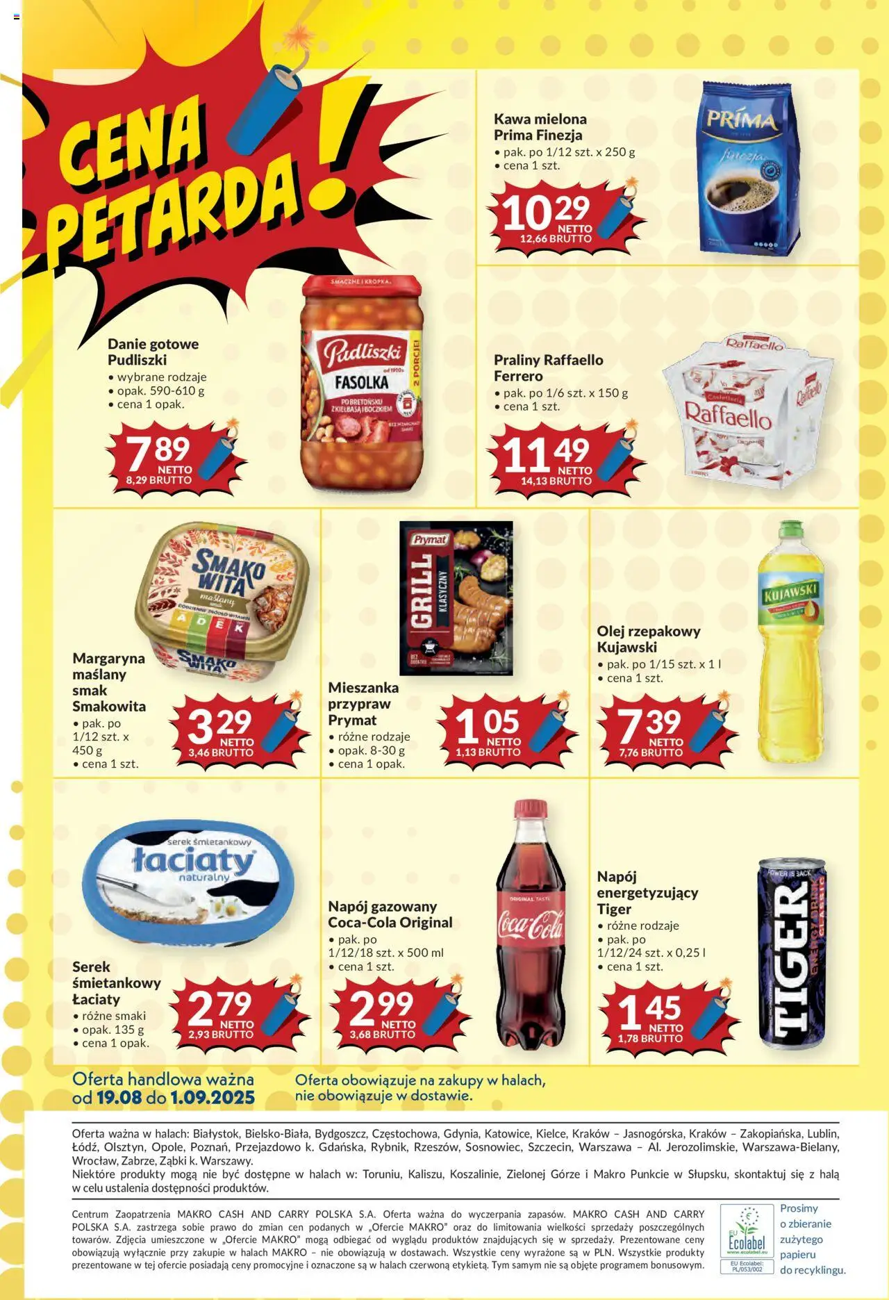Makro Gazetka - Mega oferty dla Twojego Sklepu od 19.08.2025 | Strona: 12 | Produkty: Olej rzepakowy, Margaryna, Olej, Kawa