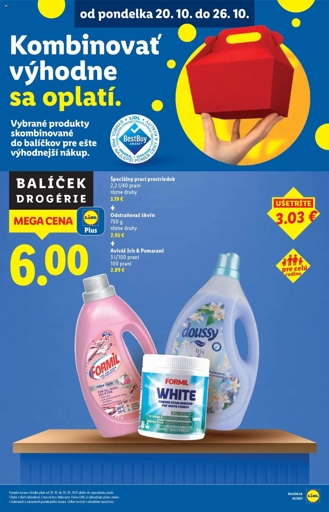 Nové Lidl akcie – leták je platný od 20.10.2025 | Strana: 22 | Produkty: Aviváž, Odstraňovač škvŕn