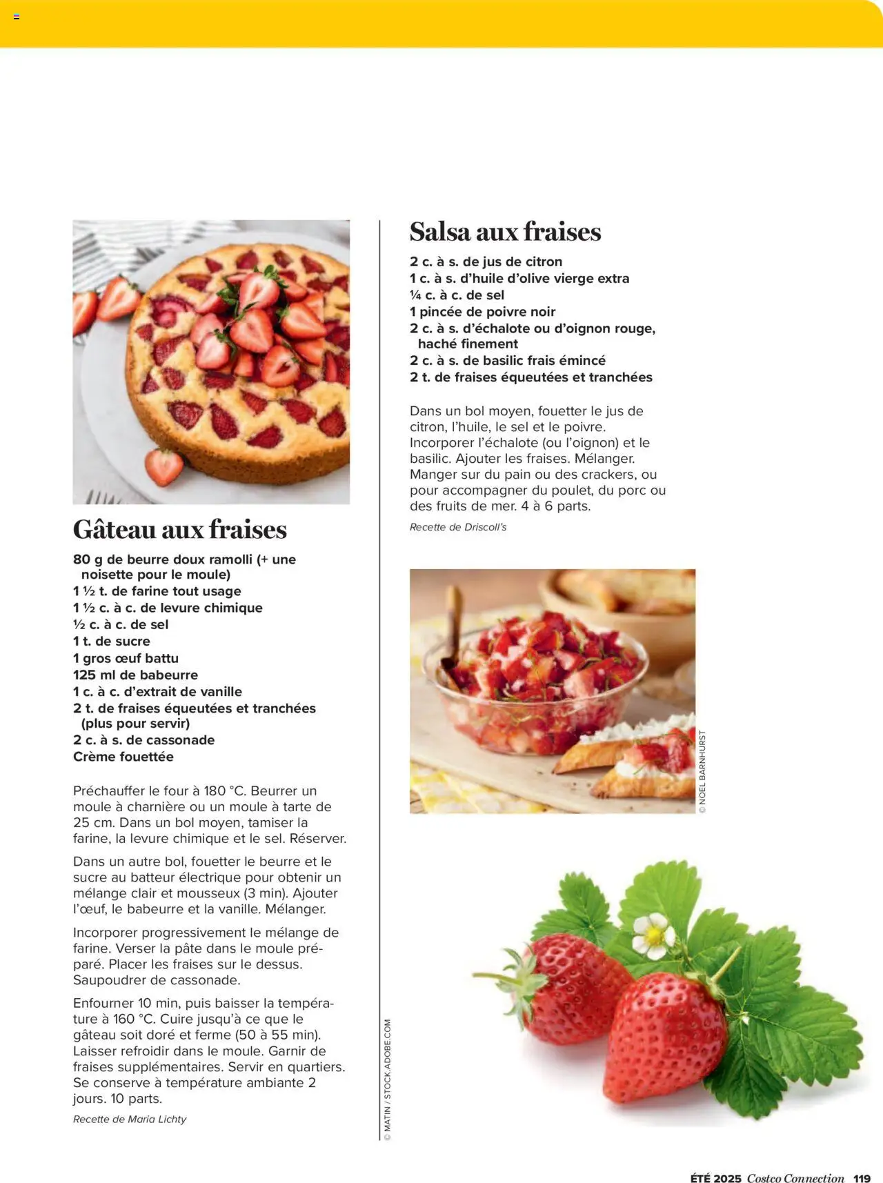  | Page: 119 | Produits: Noisette, Poivre, Fraises, Beurre doux