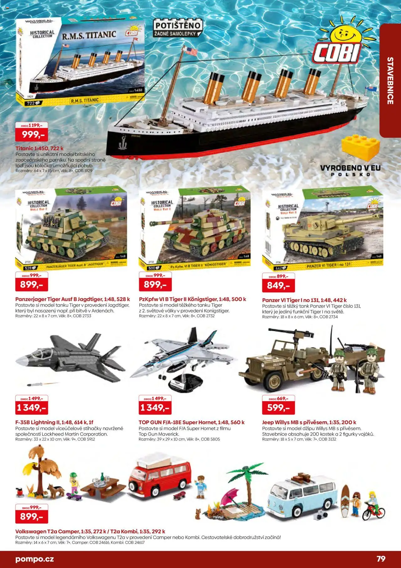 POMPO katalog Vánoce 2025 od 16.10.2025 | Strana: 79 | Produkty: Tiger, Stavebnice, Figurky, Samolepky