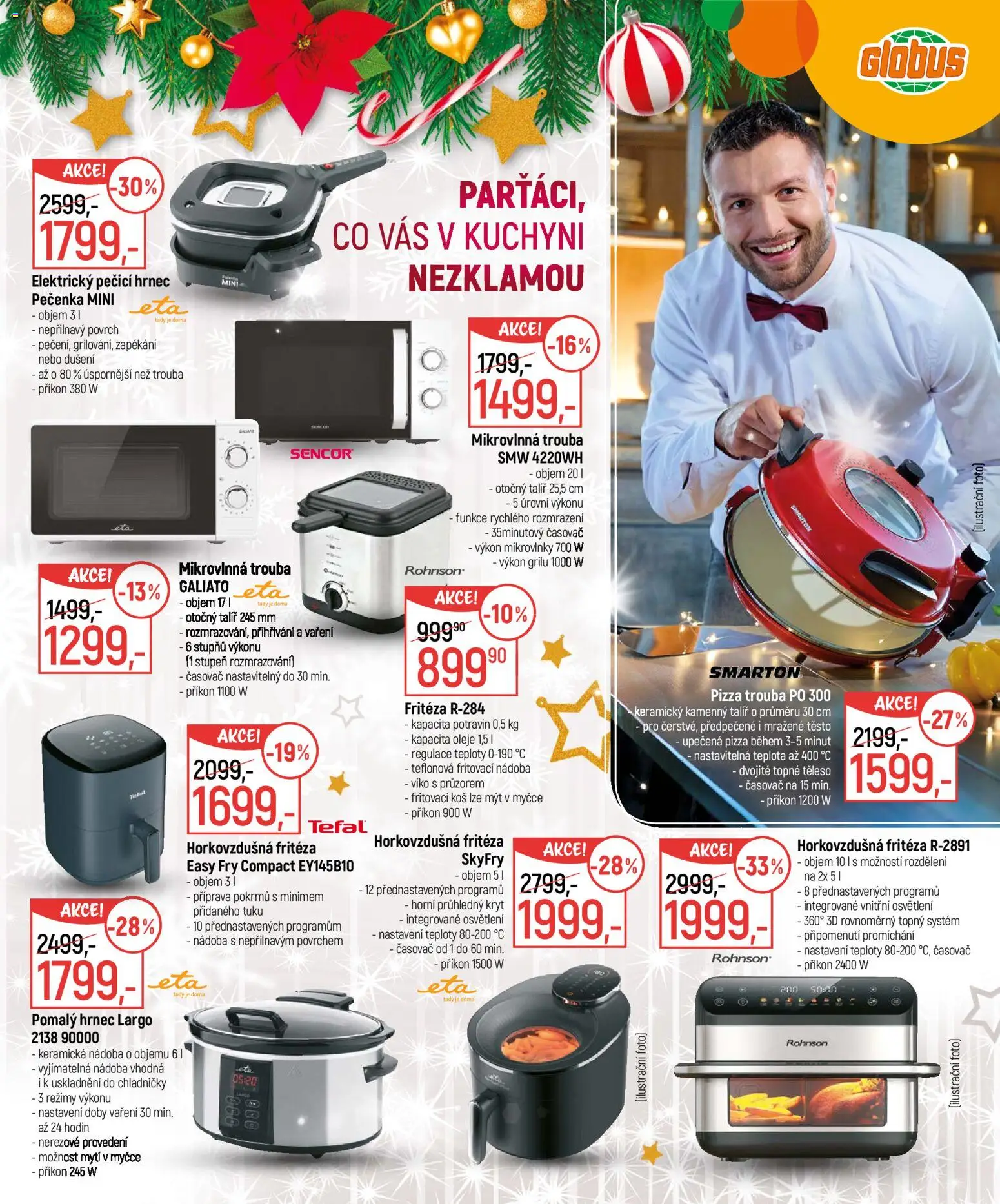 Globus leták - Praha-Štěrboholy  od 26.11.2025 | Strana: 9 | Produkty: Globus, Mikrovlnky, Fritéza, Horkovzdušná fritéza