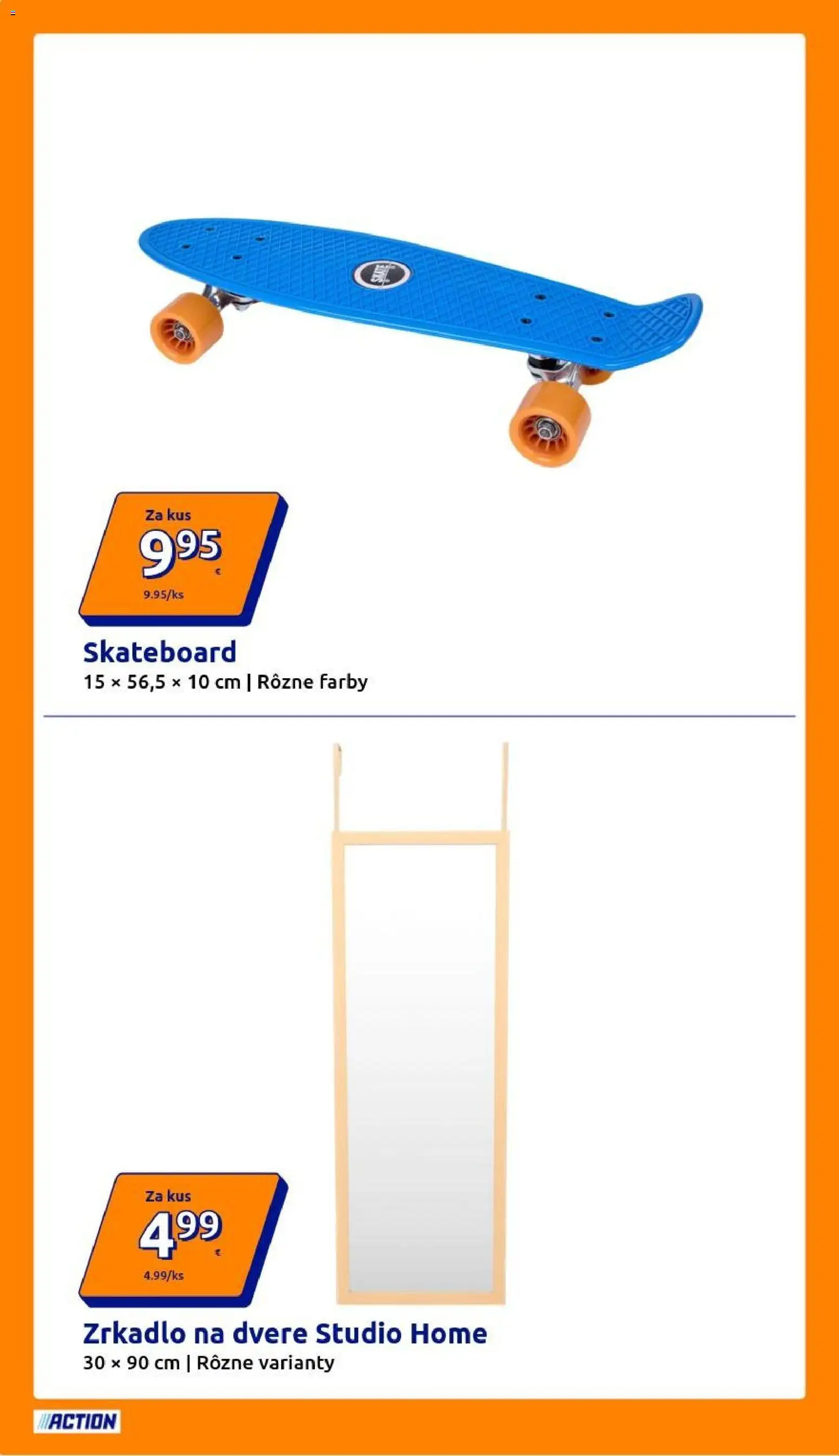 Nové Action akcie – leták je platný od 08.04.2026 | Strana: 2 | Produkty: Zrkadlo, Dvere