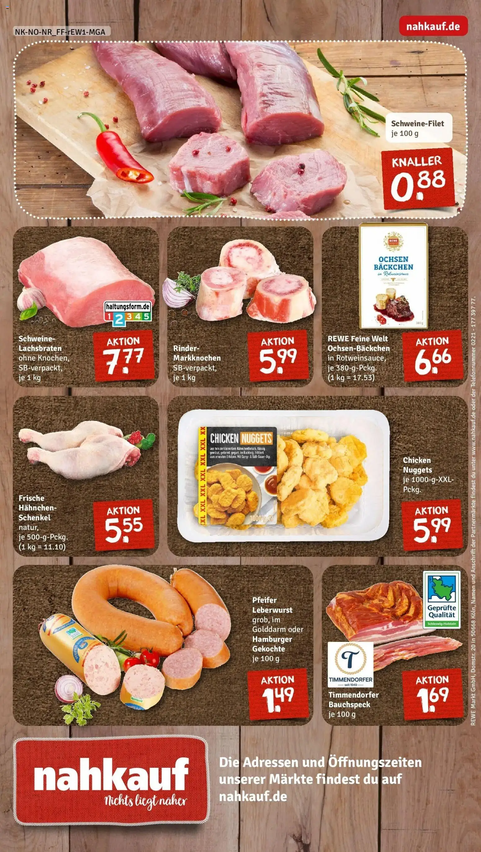 Rewe prospekt Hiddenhausen/Sundern	 – gültig ab 22.02.2026 | Seite: 12 | Produkte: Hahnchen, Schweinefilet