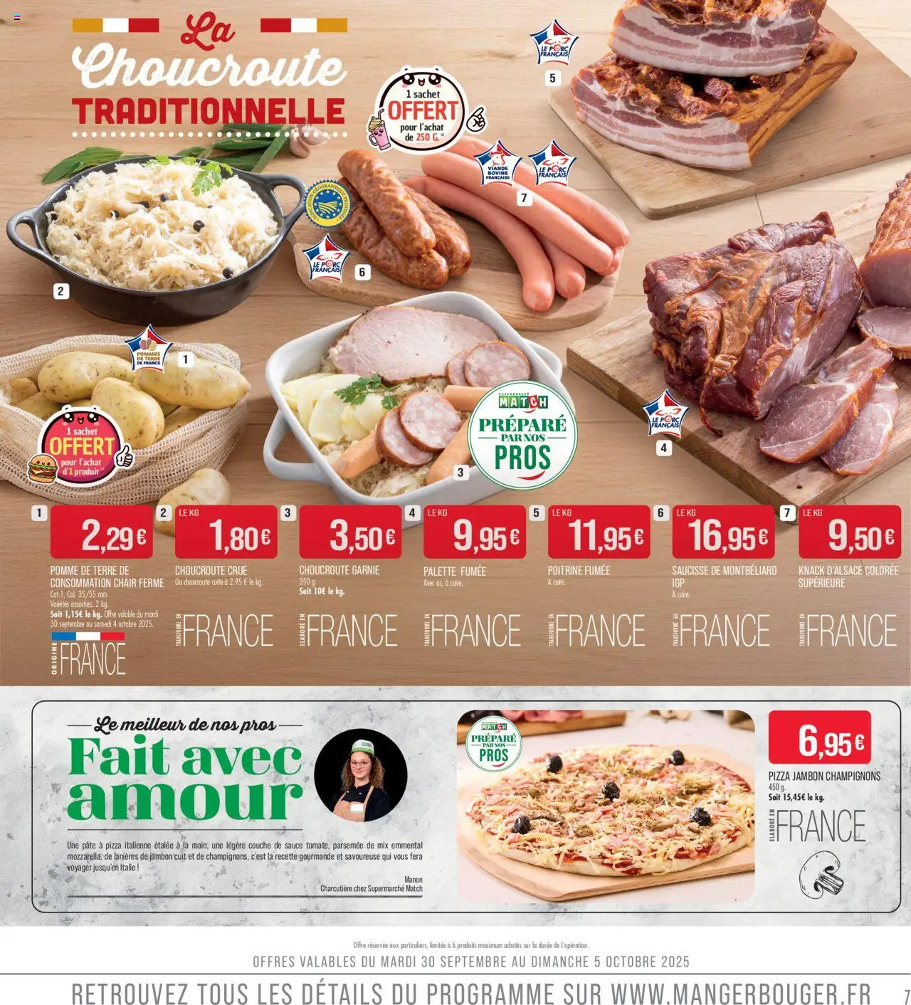  | Page: 7 | Produits: Pomme, Porc, Viande bovine, Pommes de terre