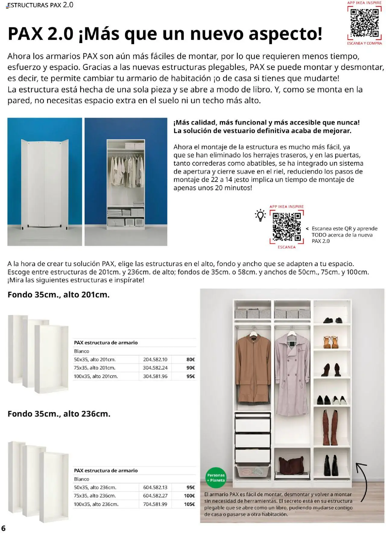 Catálogo IKEA Pax y Komplement │ válido desde el 04.02.2025 | Página: 6 | Productos: Té, Armario