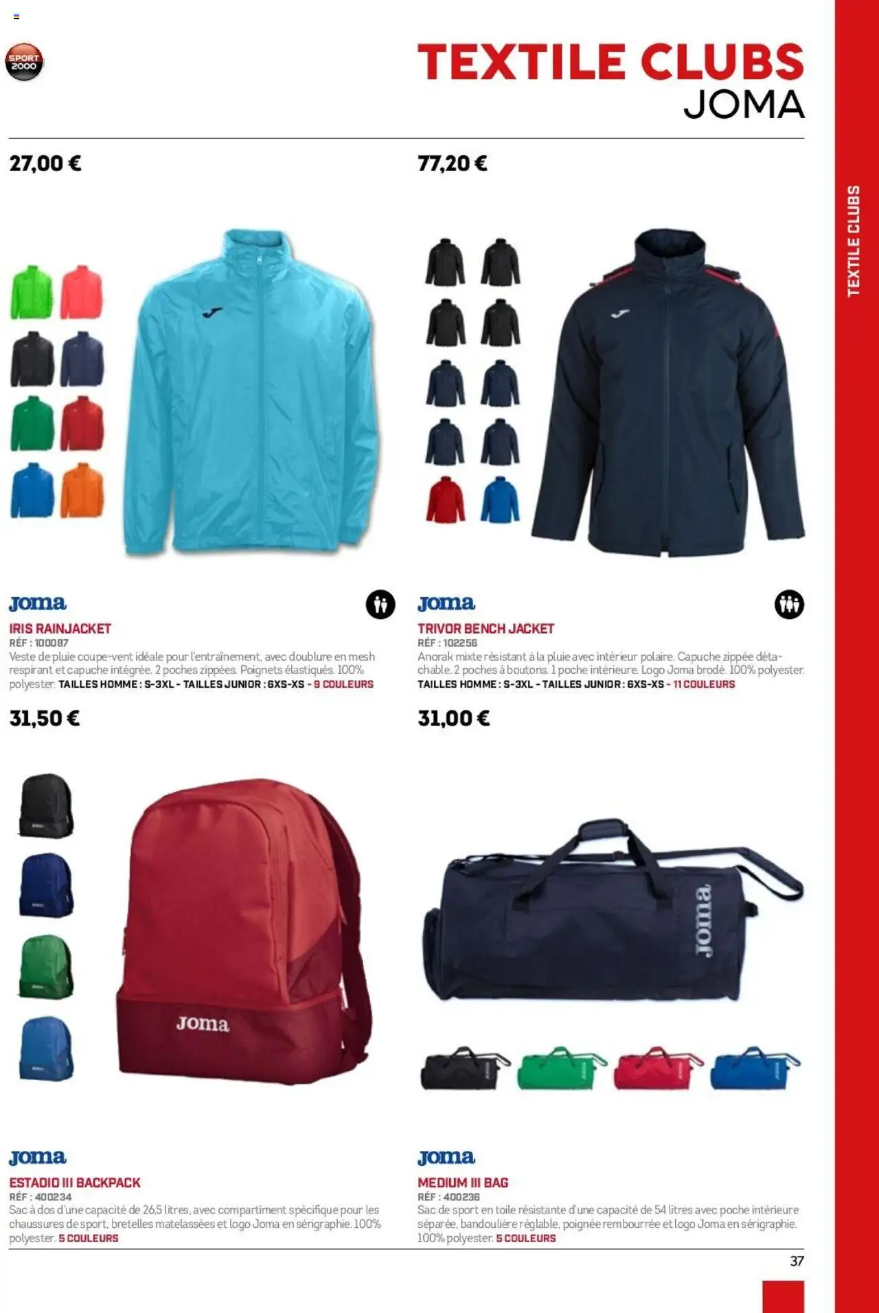 {H1} | Page: 37 | Produits: Sac, Veste, Sac à dos