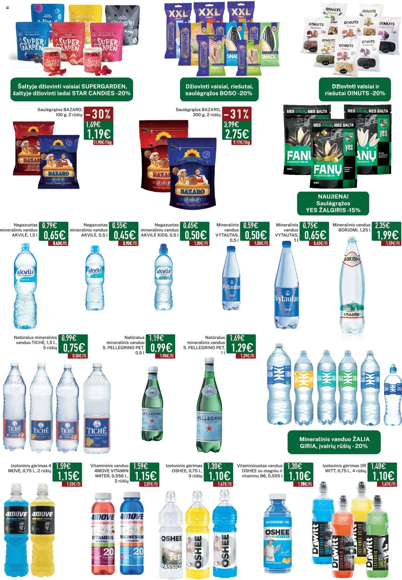 Elimart - TAU leidinys│galioja nuo 04.08.2025 | Puslapis: 12 | Prekių: Ledai, Sėklos, Mineralinis vanduo, Saulėgrąžos