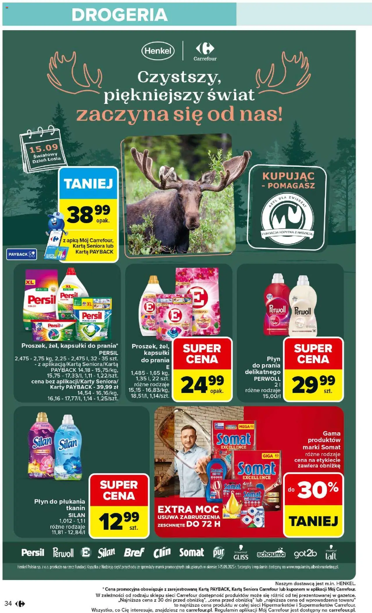 Carrefour Gazetka od 01.09.2025 | Strona: 36 | Produkty: Karta, Drogeria, Persil, Kopytka