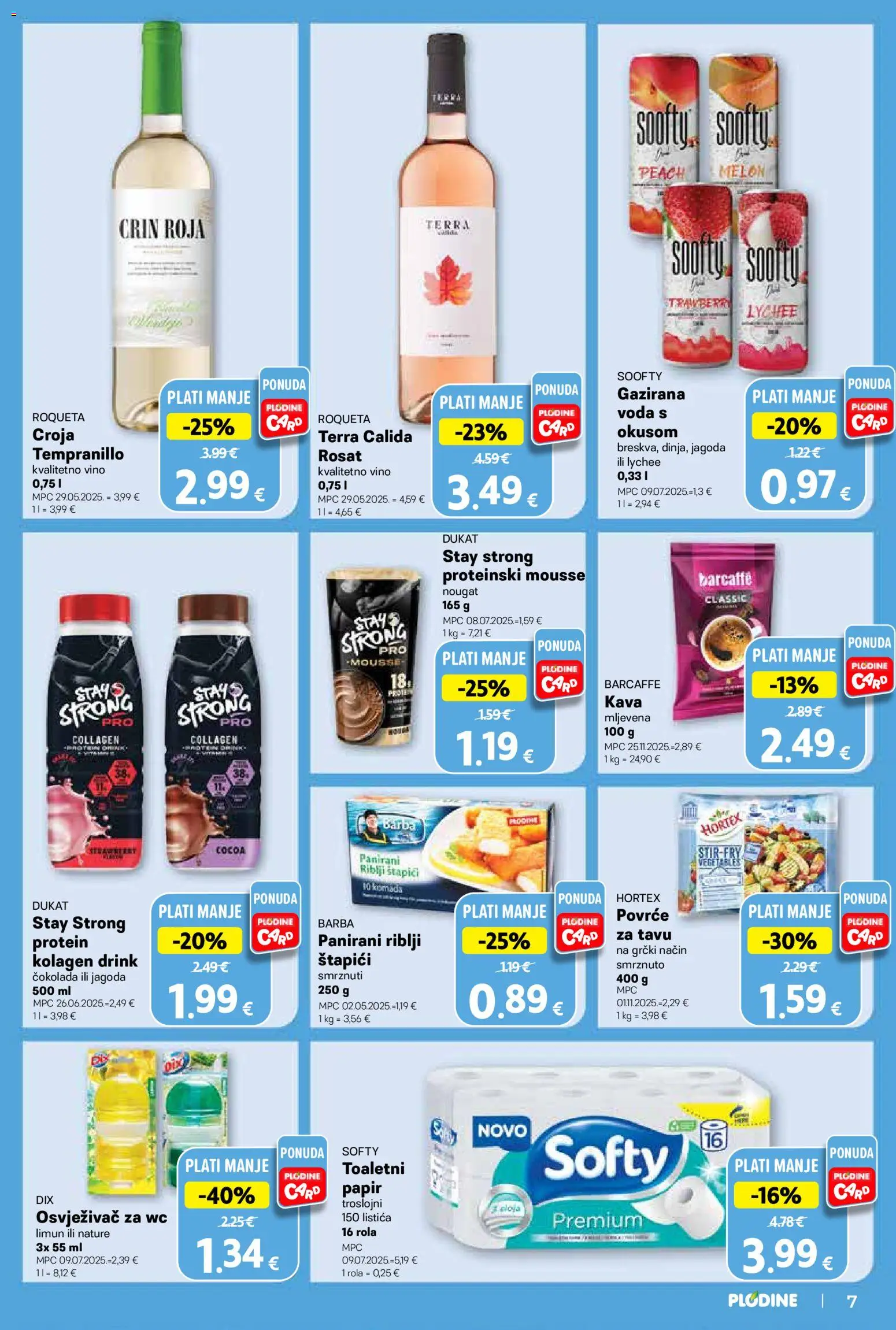 Plodine katalog | vrijedi od 08.04.2026 | Stranica: 7 | Proizvodi: Kava, Voda, Limun, Štapići