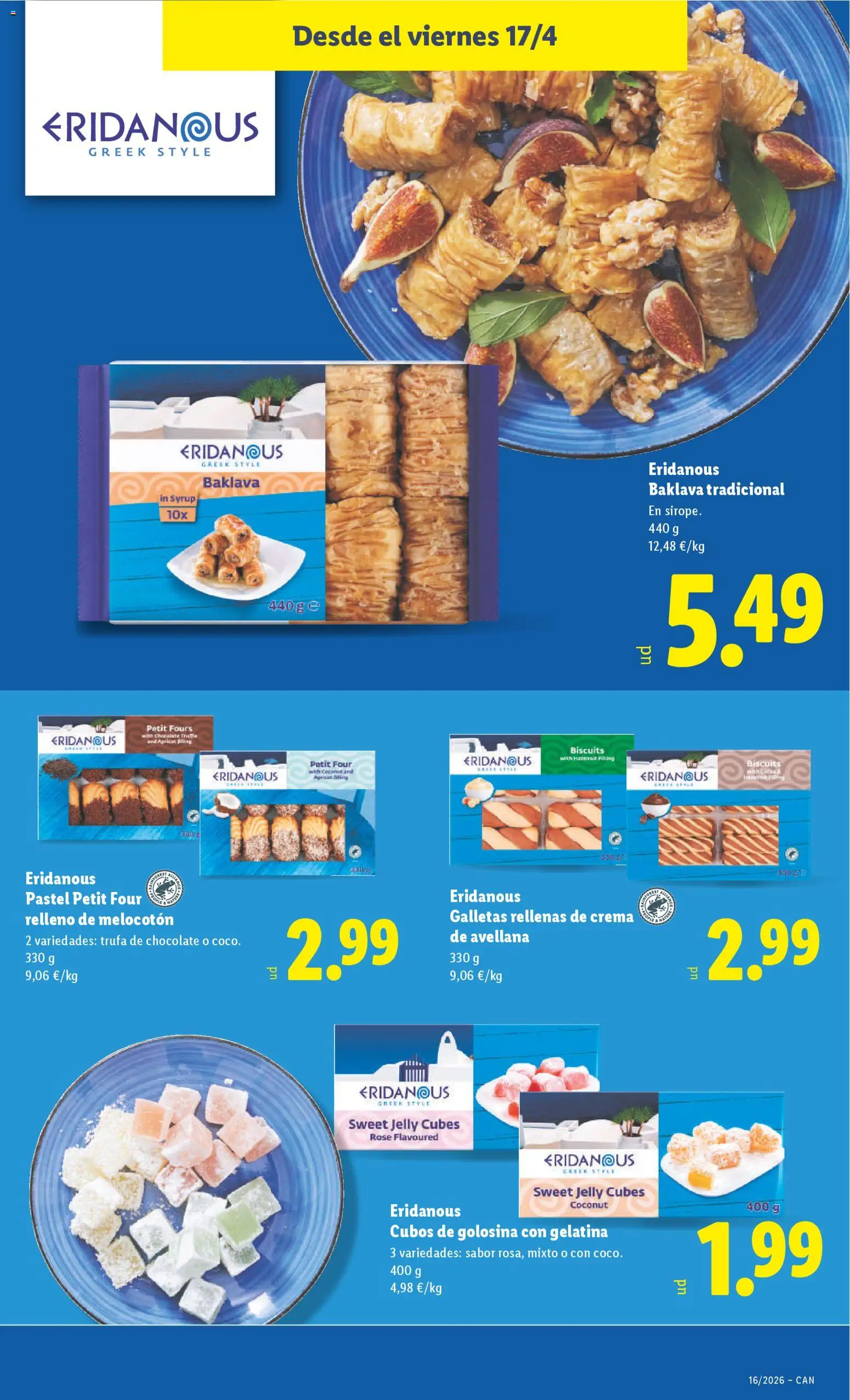 Lidl Canarias │ válido desde el 13.04.2026 | Página: 31 | Productos: Gelatina, Chocolate, Crema, Galletas rellenas
