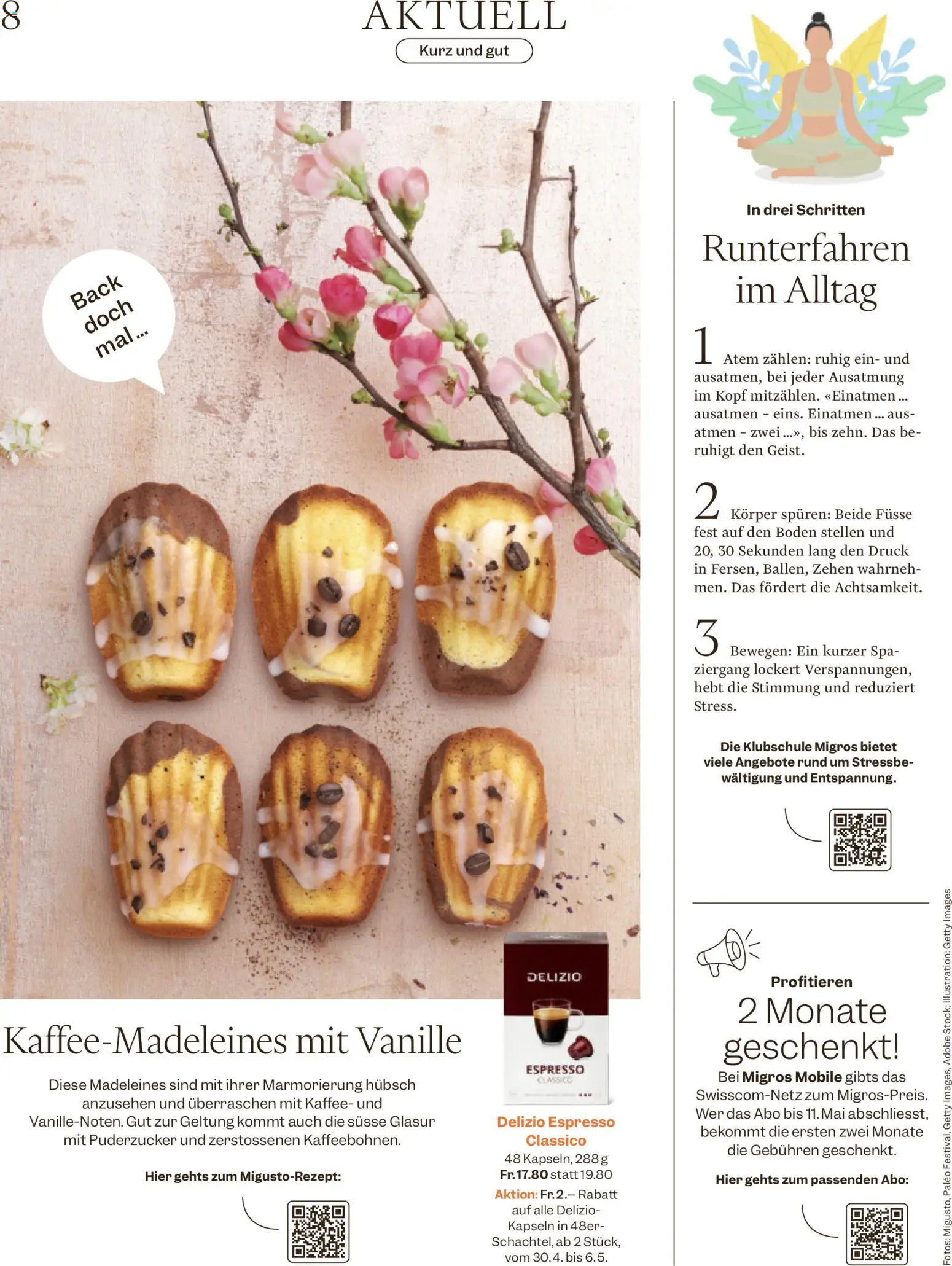 Migros aktionen Magazin – gültig ab 29.04.2026 | Seite: 8 | Produkte: Kaffee