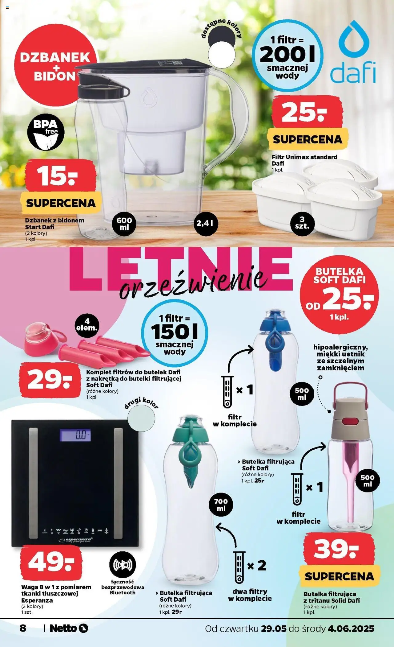 Netto gazetka - Spożywcza od 29.05.2025 | Strona: 28 | Produkty: Dzbanek, Waga, Body