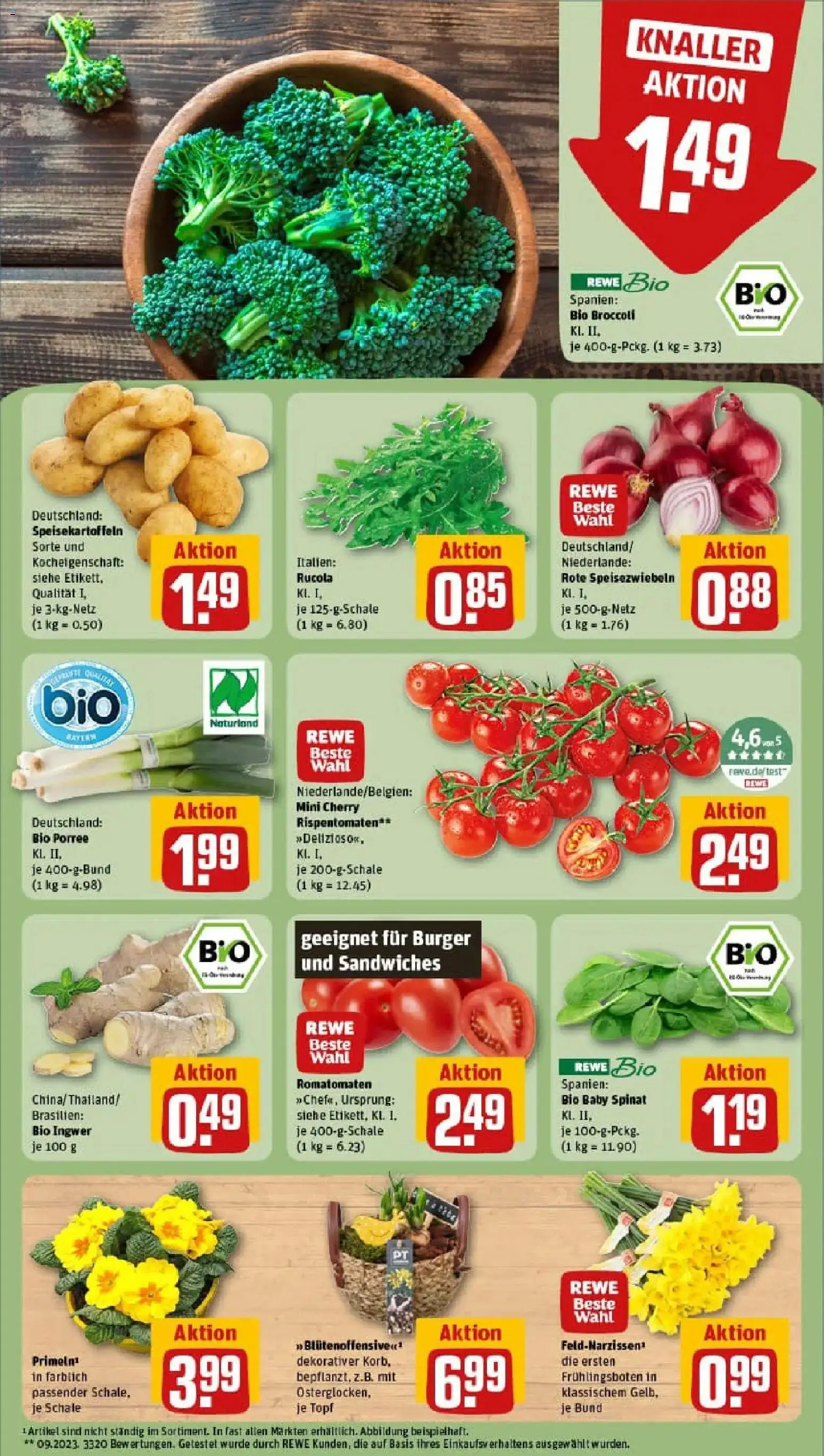 Rewe prospekt Füssen	 – gültig ab 26.01.2026 | Seite: 7 | Produkte: Rucola, Burger