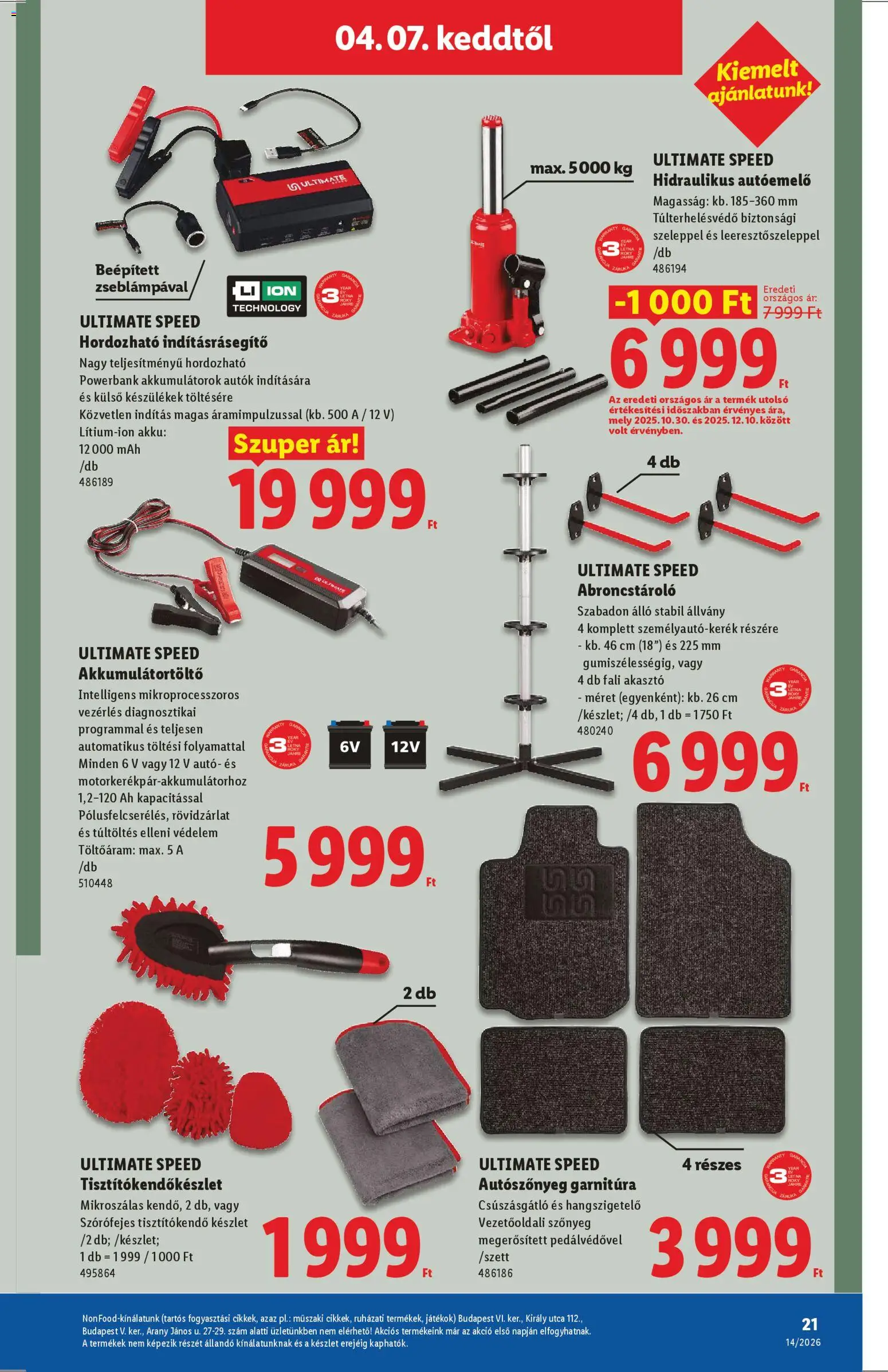 Lidl akciós ujság - amely érvényes a következő dátumtól: 01.04.2026 | Oldal: 21