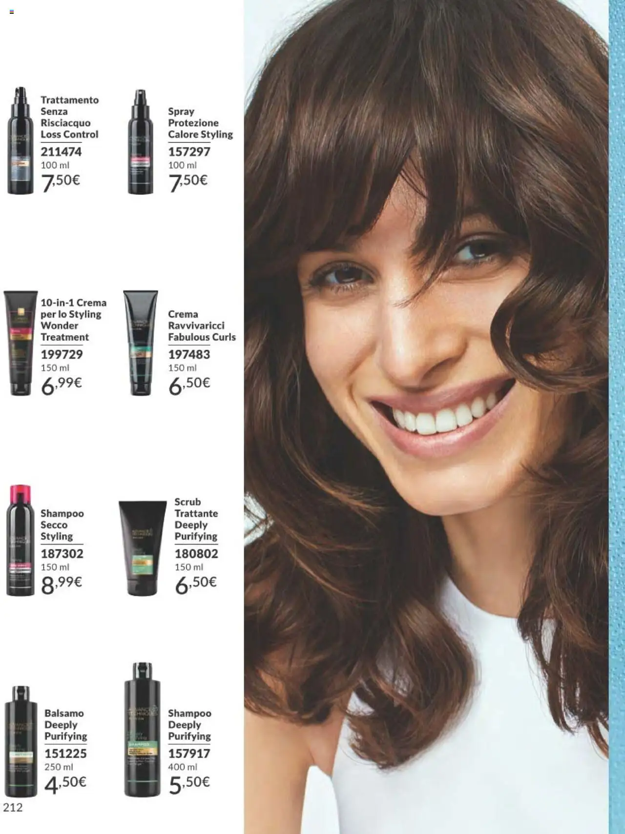 Volantino Avon del 01.09.2025 | Pagina: 212 | Prodotti: Shampoo, Balsamo, Crema, Scrub