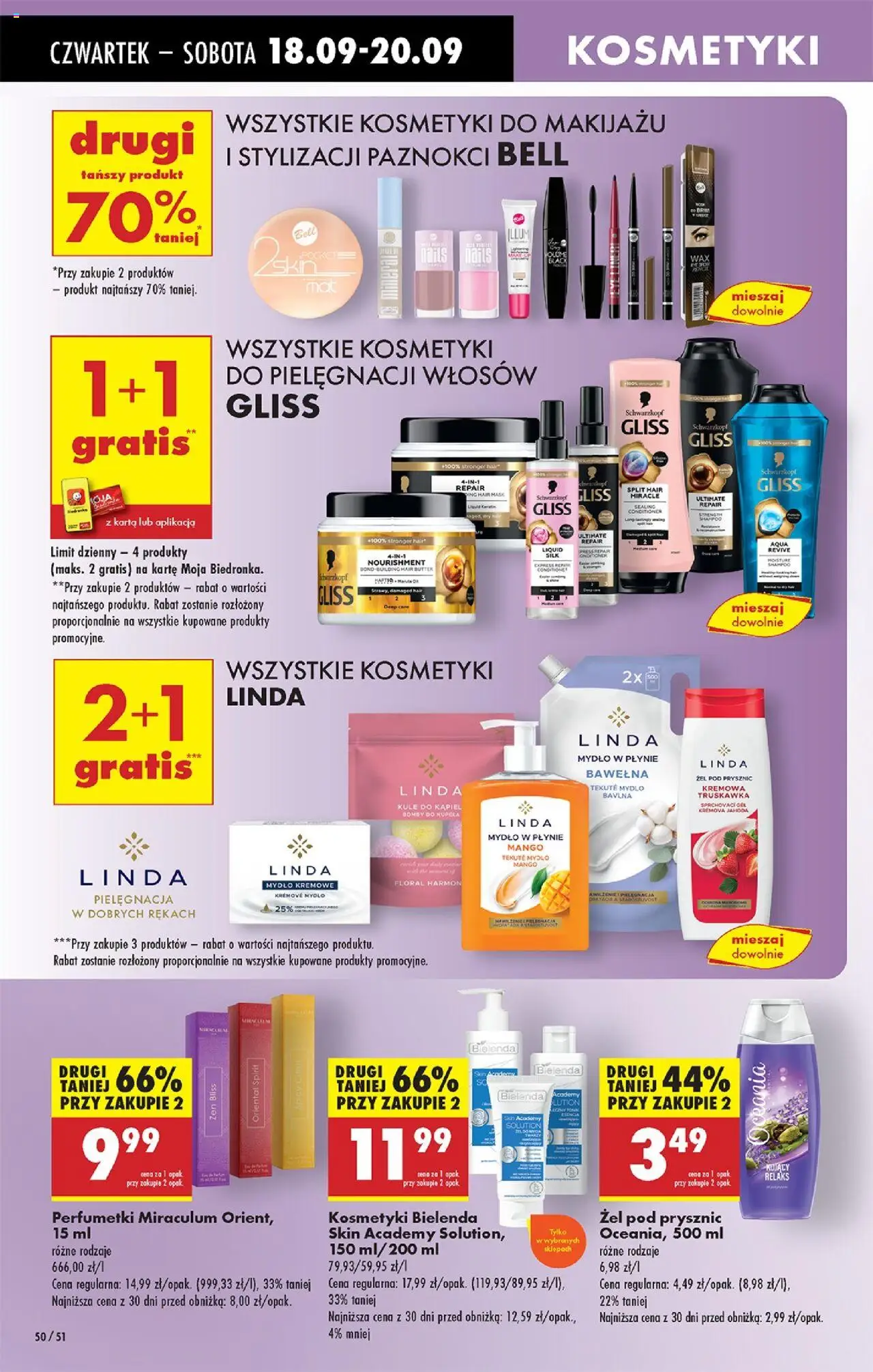 Biedronka gazetka - Oferta w tym tygodniu od 18.09.2025 | Strona: 64 | Produkty: Bell, Prysznic, Mydło, Żel pod prysznic