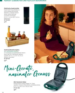 Angebote Tchibo ab 01.12.2025 gültig | Seite: 72 | Produkte: Sandwichmaker, Toast, Box