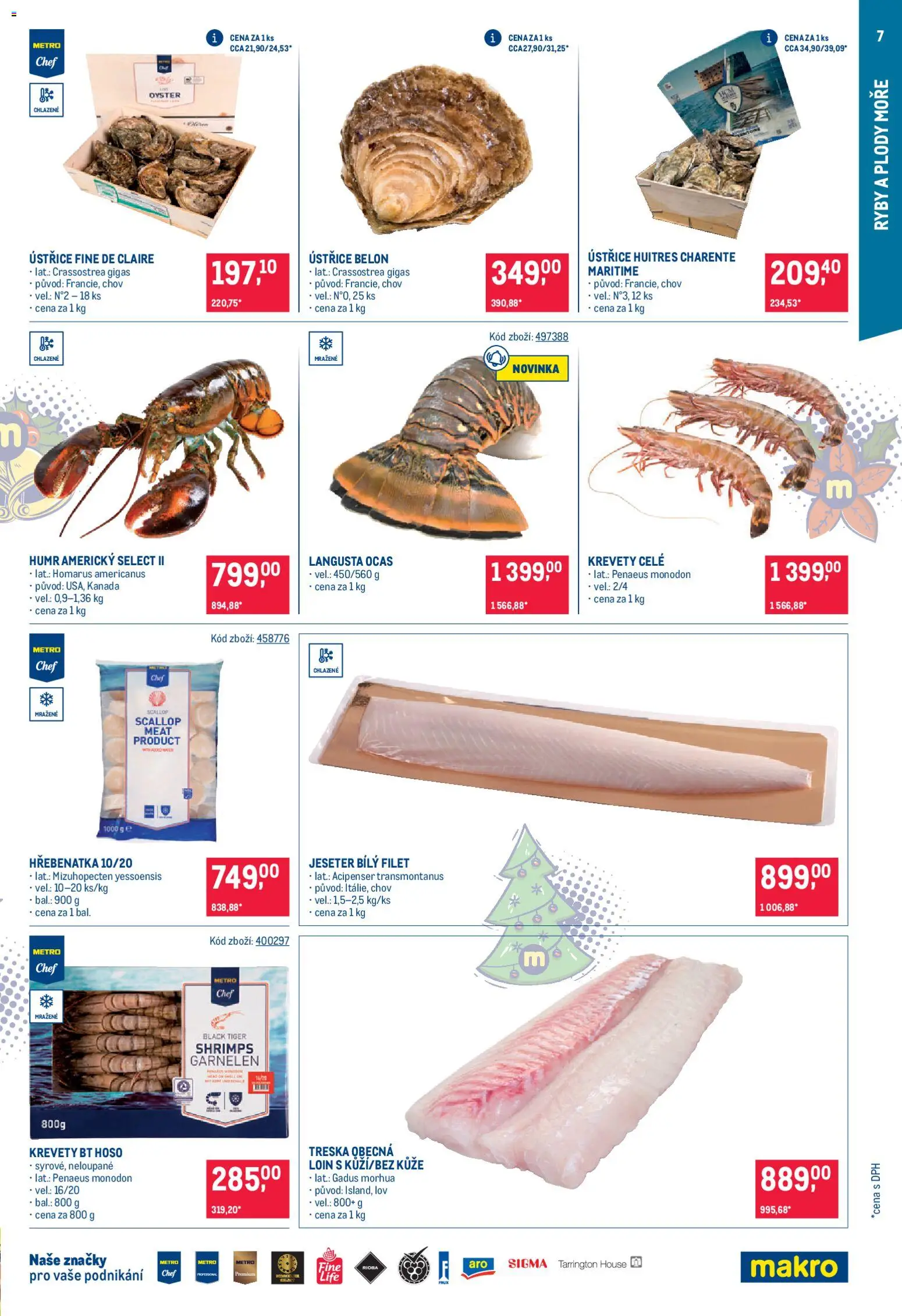 Makro leták - Gastronomie od 17.12.2025 | Strana: 7 | Produkty: Treska, Tiger, Ryby, Krevety