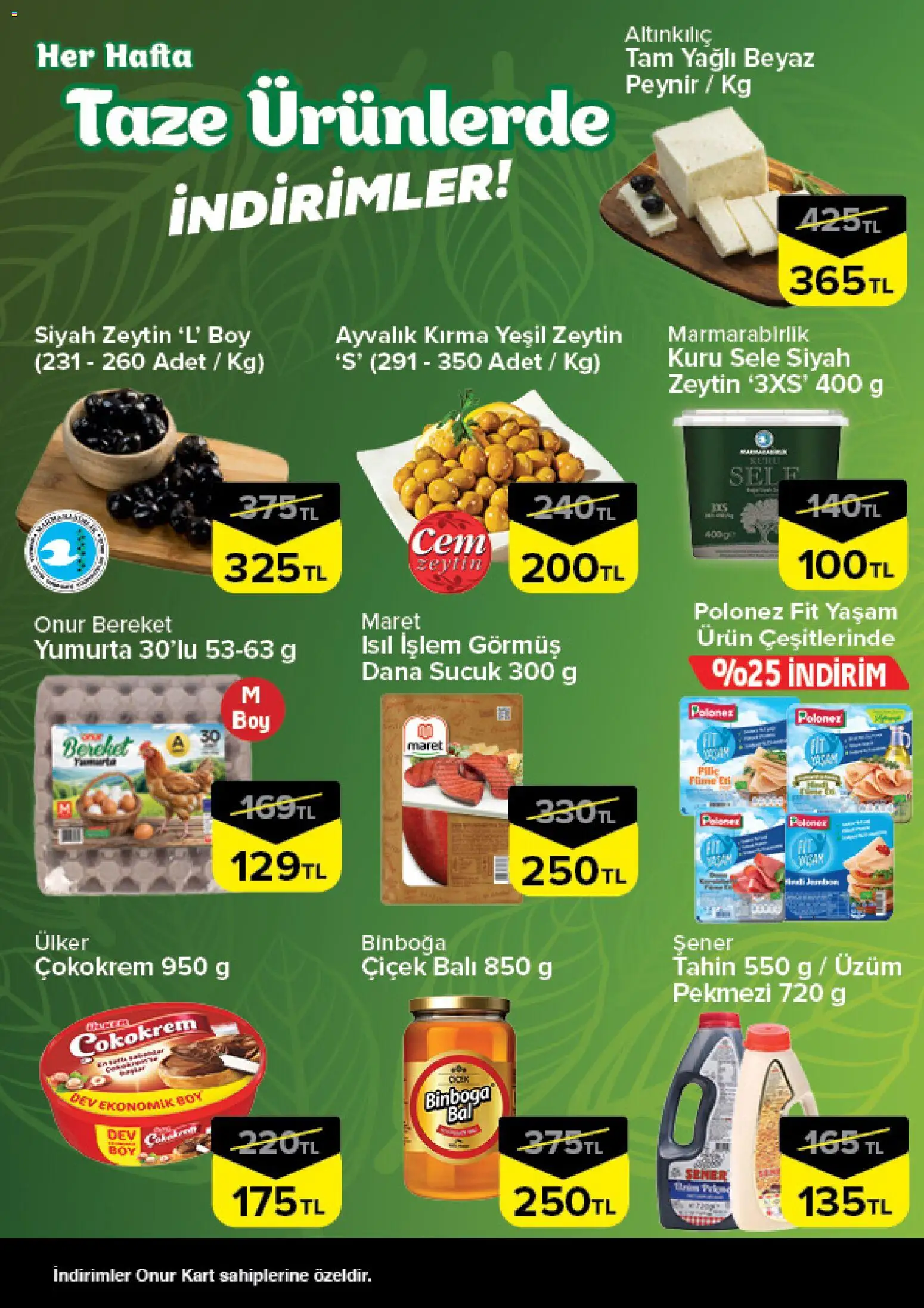 Onur Market Taze Ürünlerde İndirimler - Bursa - 22.01.2026 tarihinden itibaren geçerlidir | Sayfa: 2