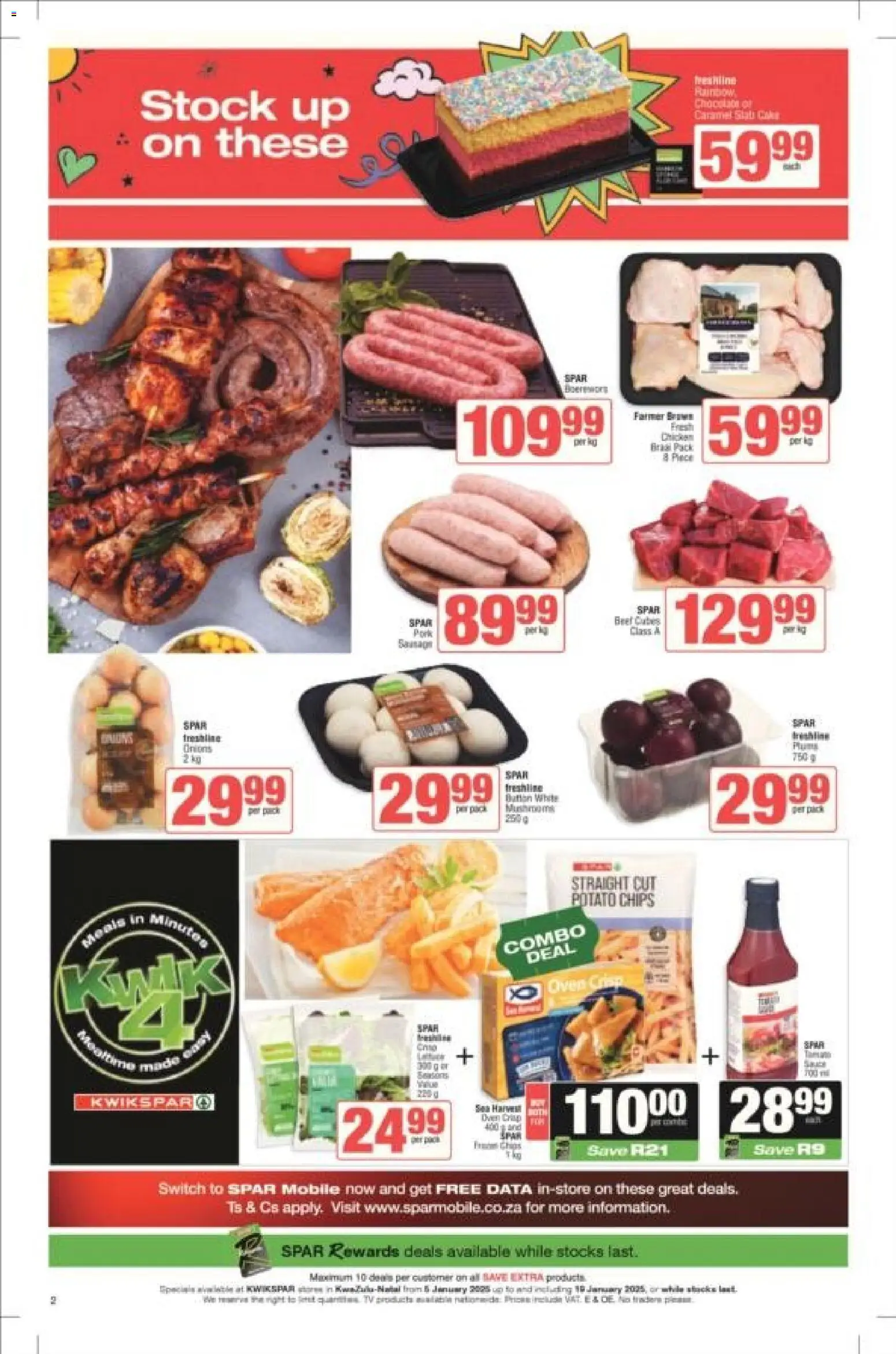 New KWIKSPAR catalogue – valid from 05.01.2026 | Page: 2 | Products: Oven, Switch, Chips, Caramel
