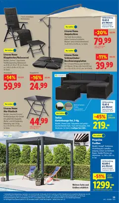 Lidl Prospekt ab 23.03.2026 gültig | Seite: 59 | Produkte: Hocker, Schirmständer, Creme, Wasser