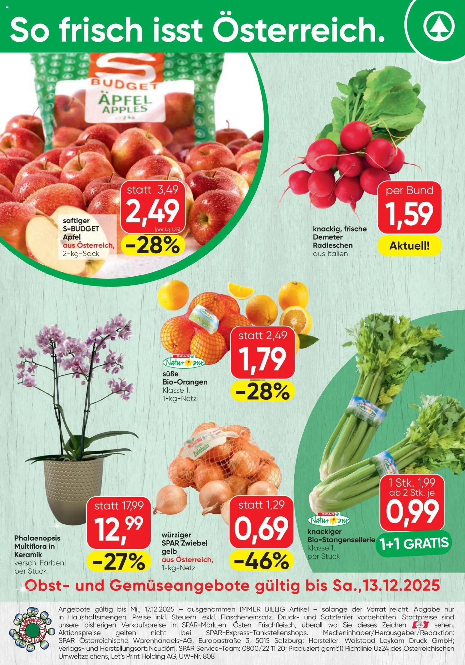 Spar Flugblatt gültig ab 11.12.2025 | Seite: 16